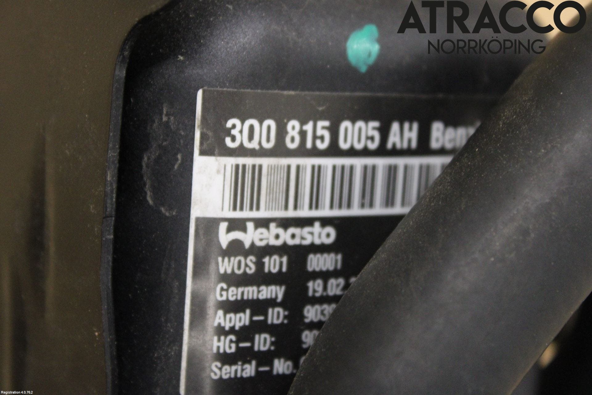 Volkswagen VW ARTEON 17- Dieselvärmare