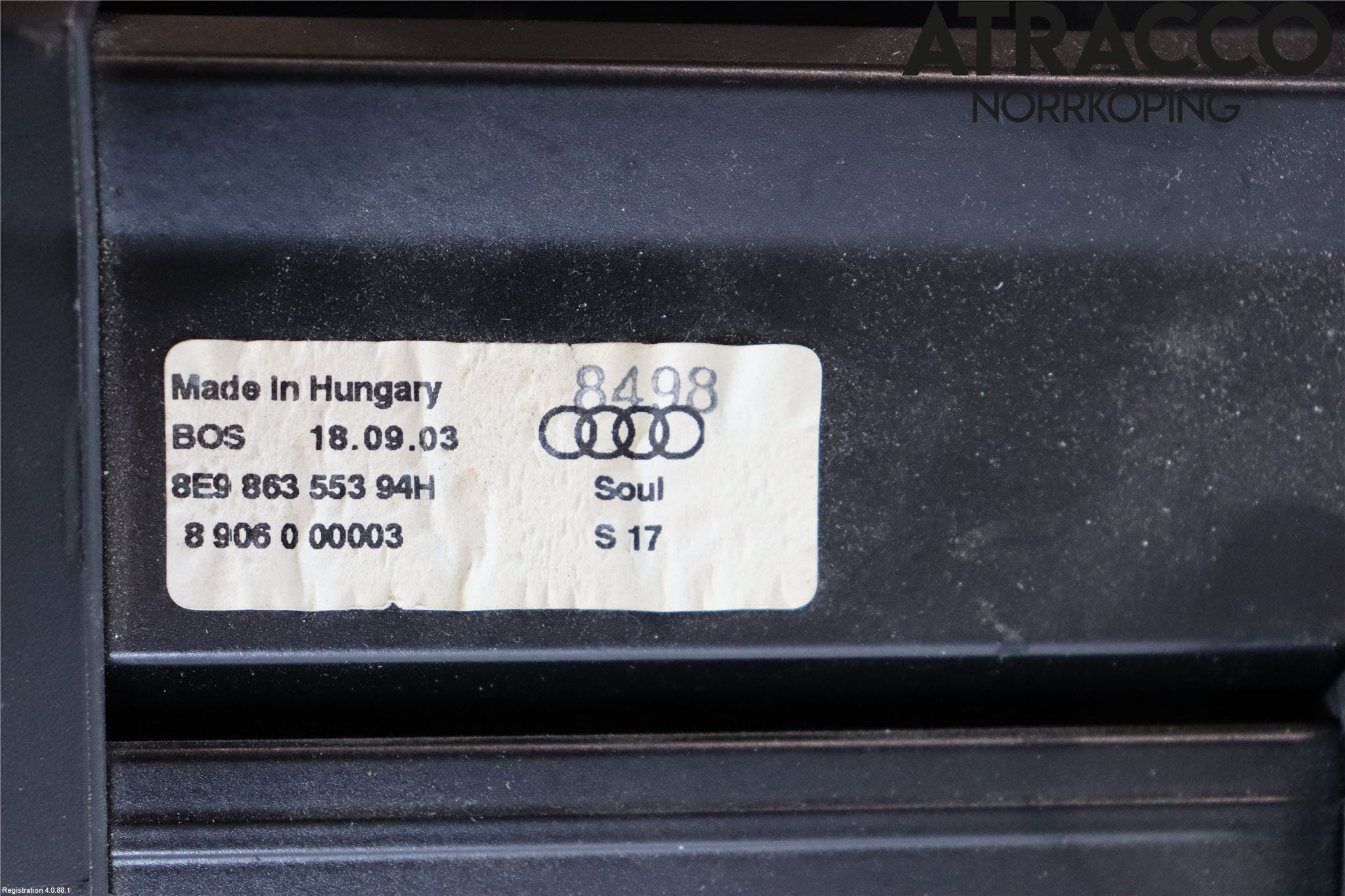 Audi A4/S4 01-05 Insynskydd