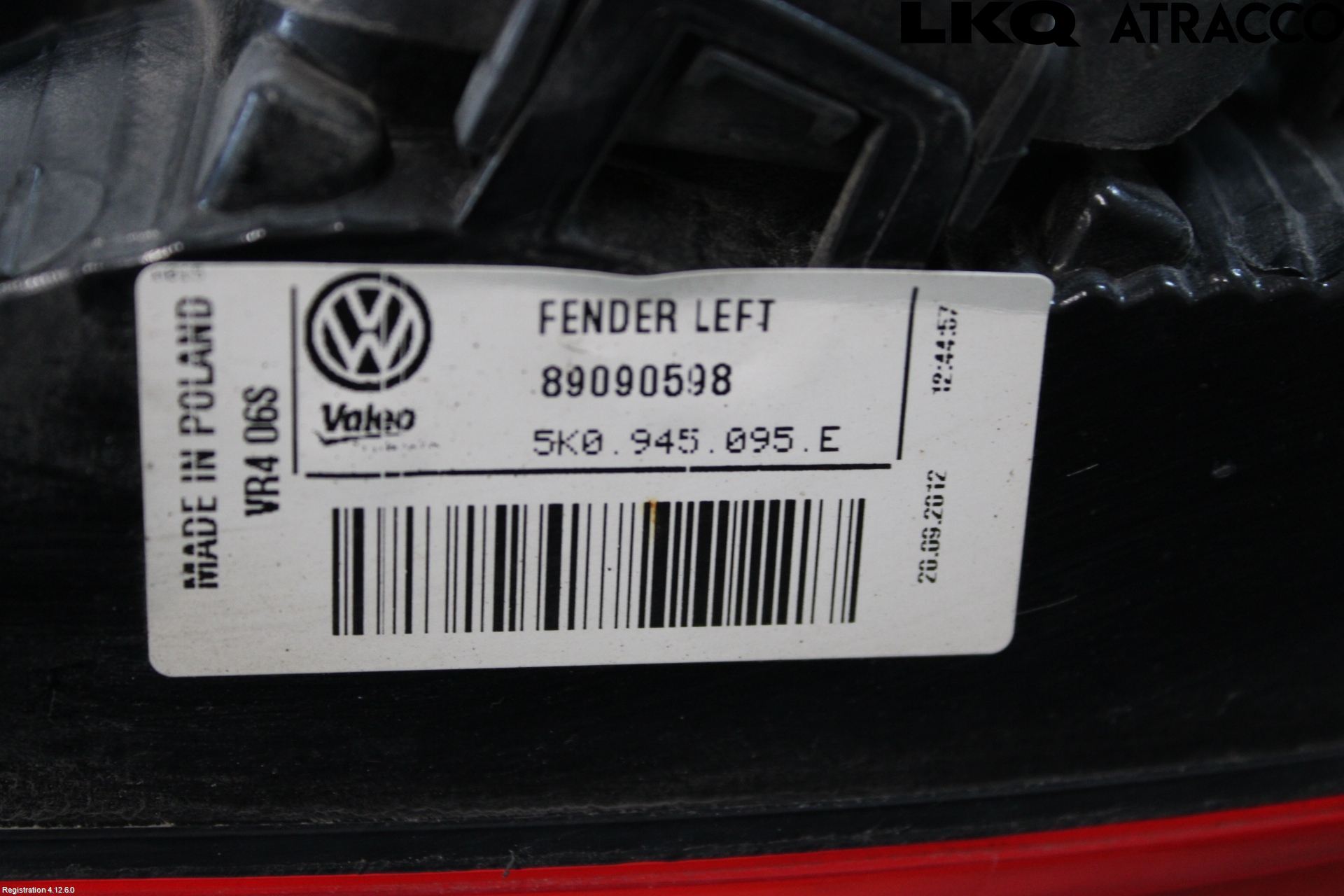 Volkswagen VW GOLF VI 09-13 Bakljus Vänster