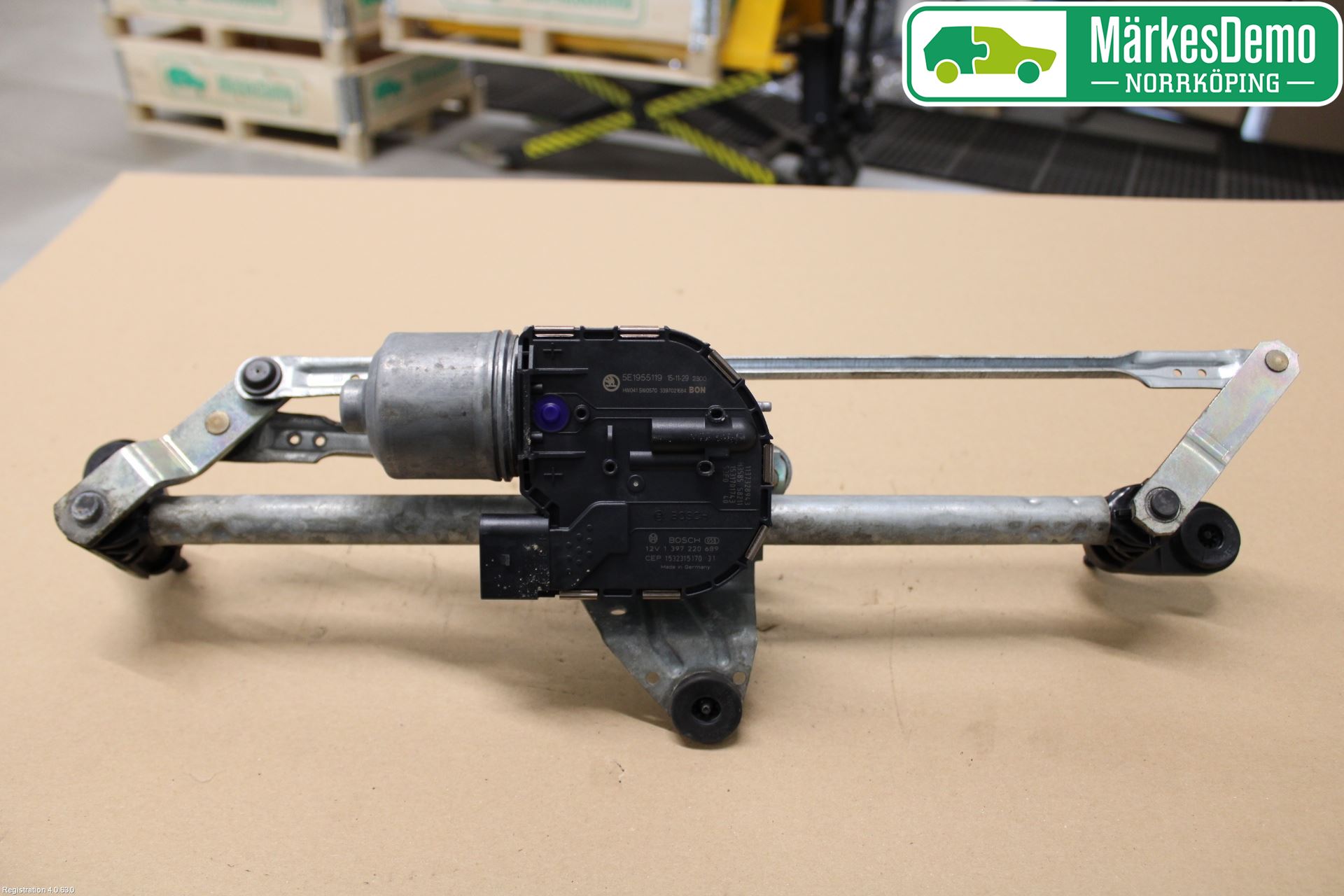 Skoda OCTAVIA (5E) 13-20 Torkarmekanism Vindruta