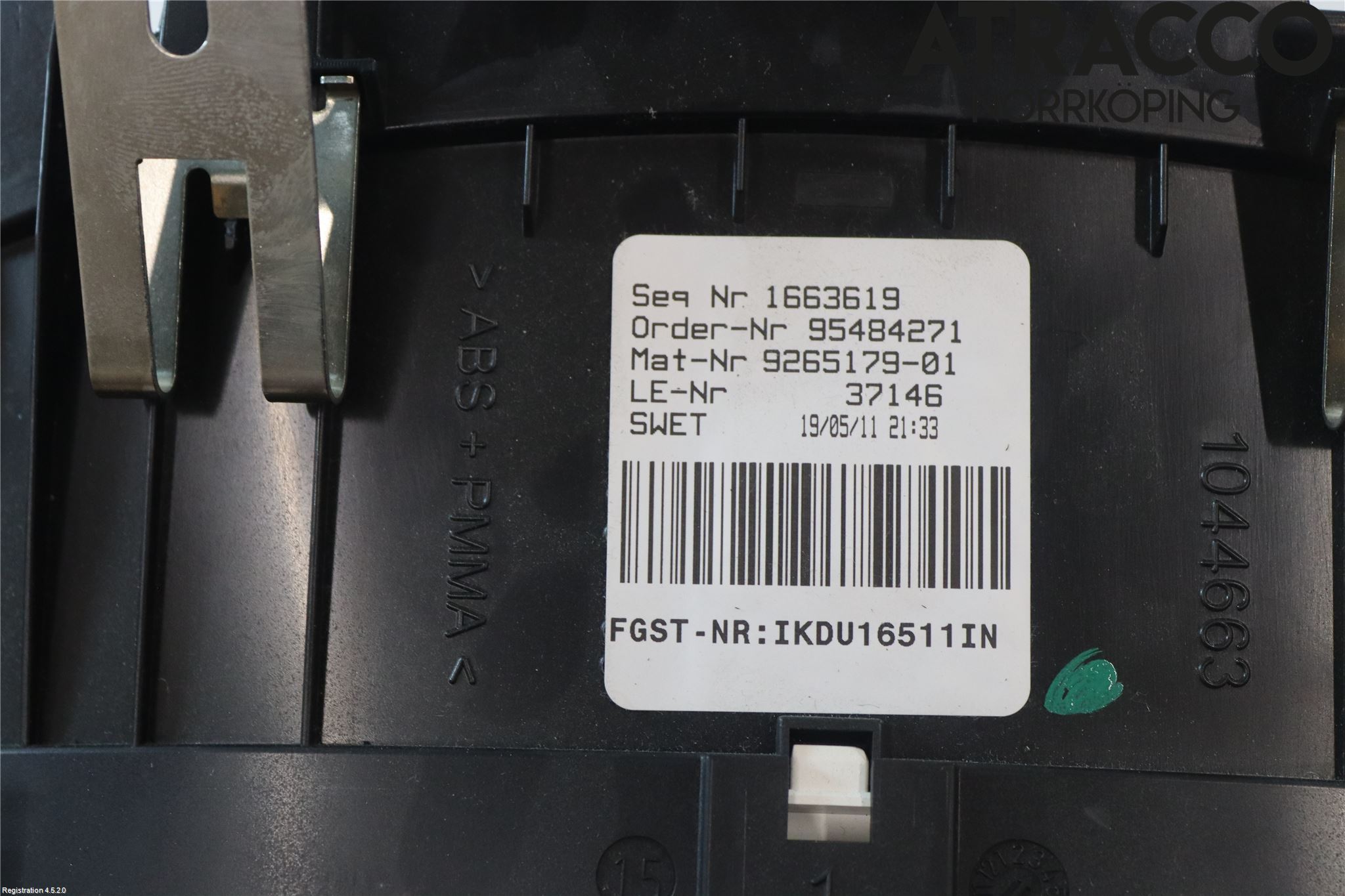 BMW 5 F10/F11/F18 09-17 Instrument Komb