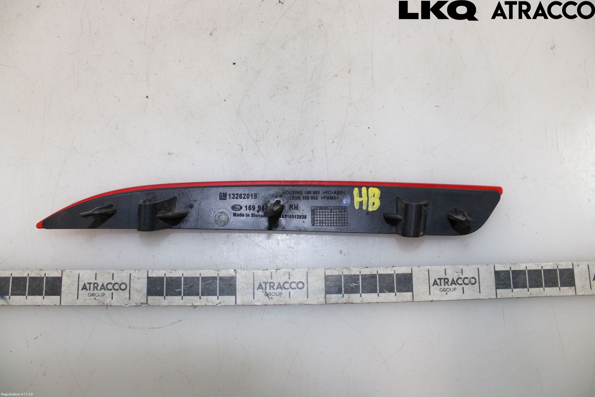 Opel ASTRA J 10-15 Dimljus/Reflex Bak