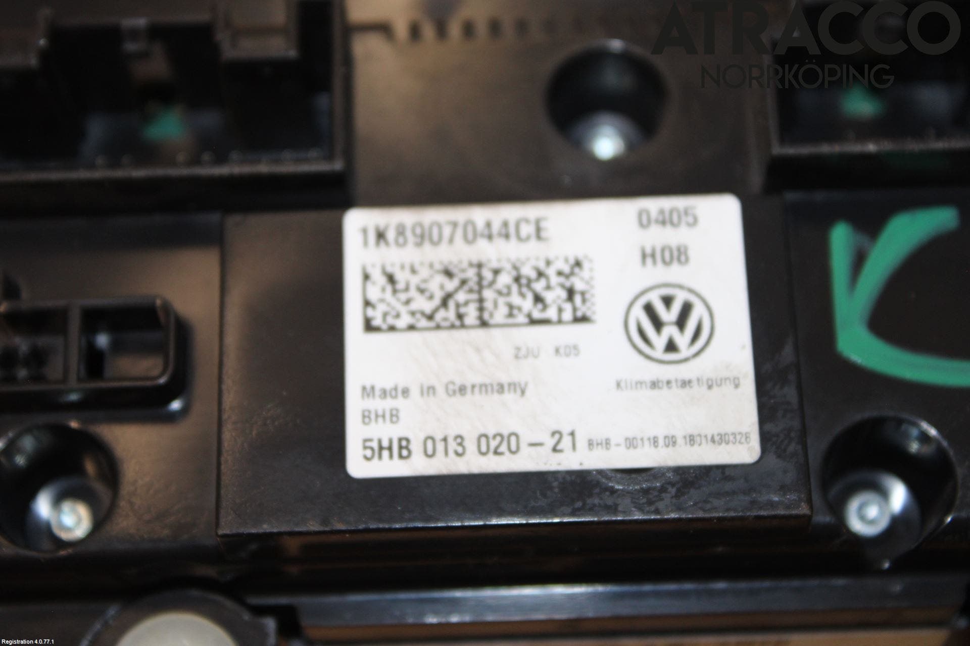 Volkswagen VW CADDY 16-20 Värmereglage