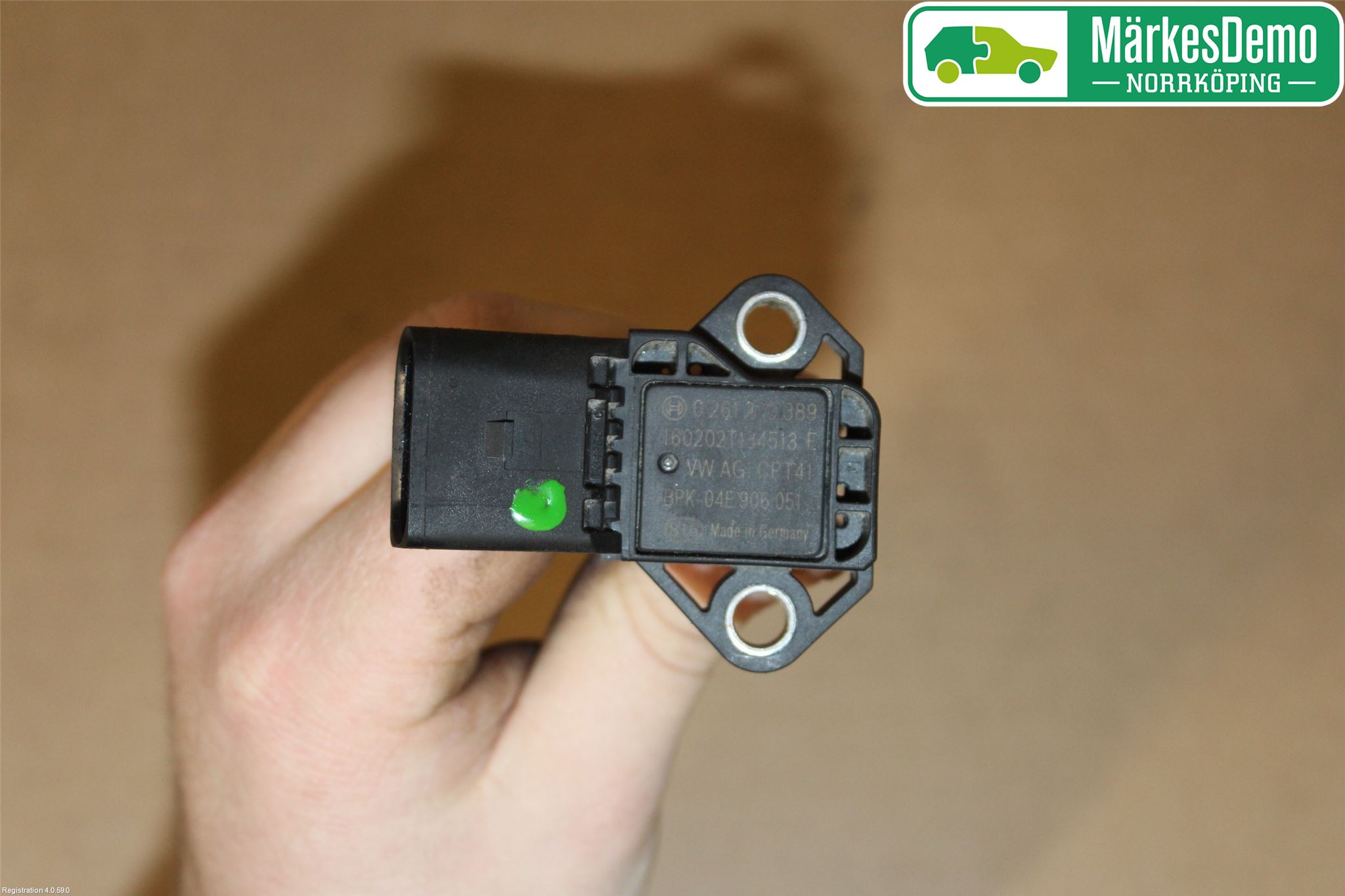 Volkswagen VW PASSAT 15-19 Givare Laddluftstryck