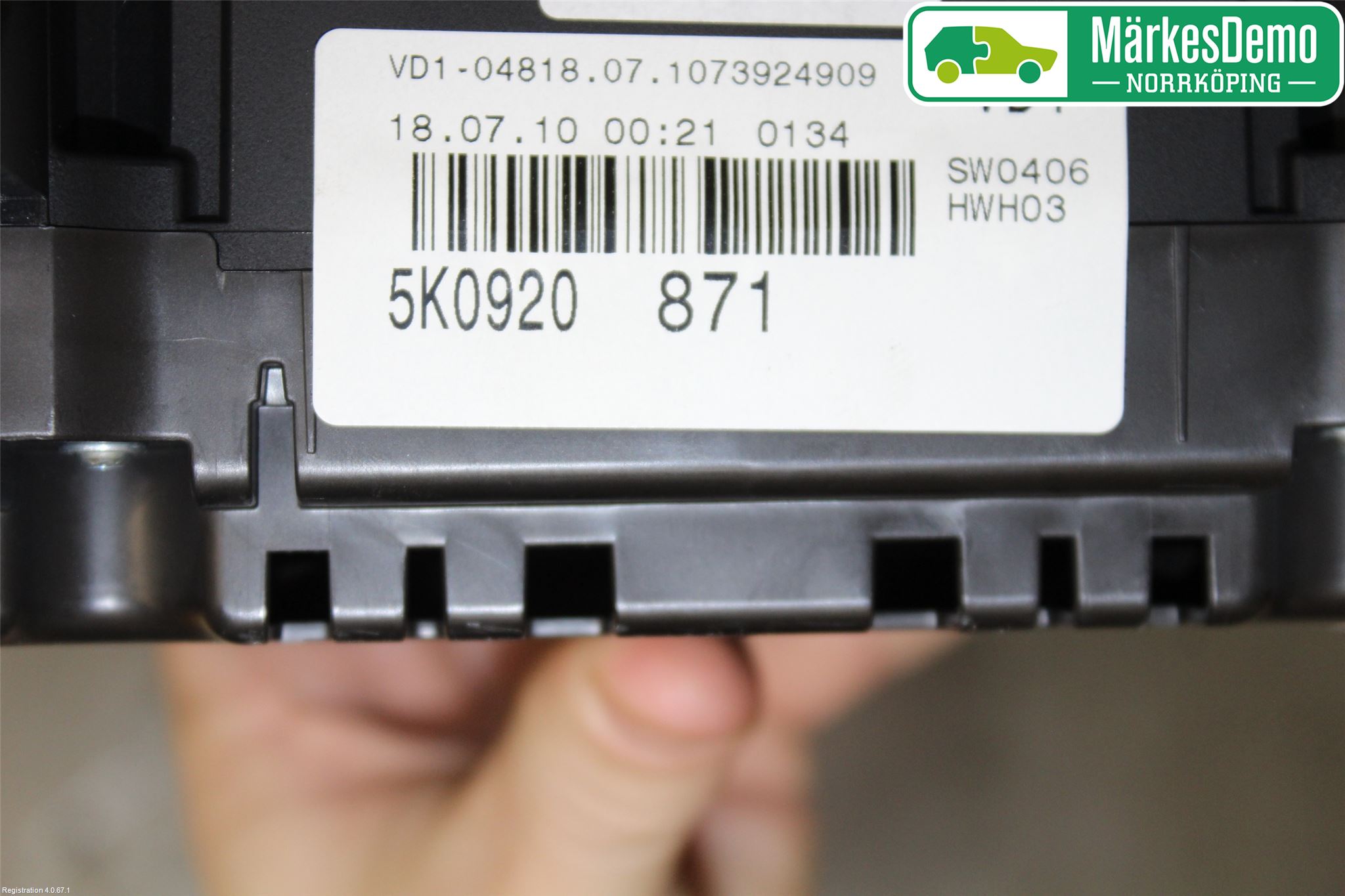 Volkswagen VW GOLF VI 09-13 Instrument Komb