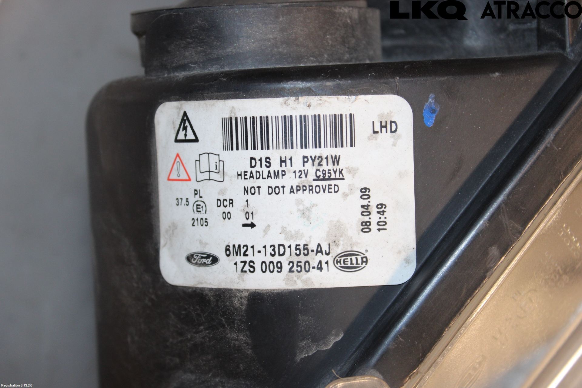 Ford S-MAX 06-15 Strålkastare Vänster