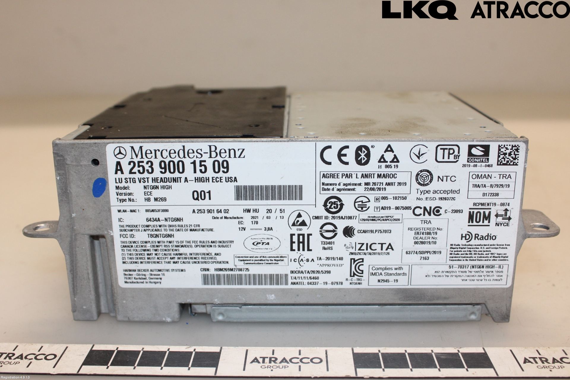 Mercedes-Benz MB EQC (N293) 20- Cd Radio - Multimediapanel