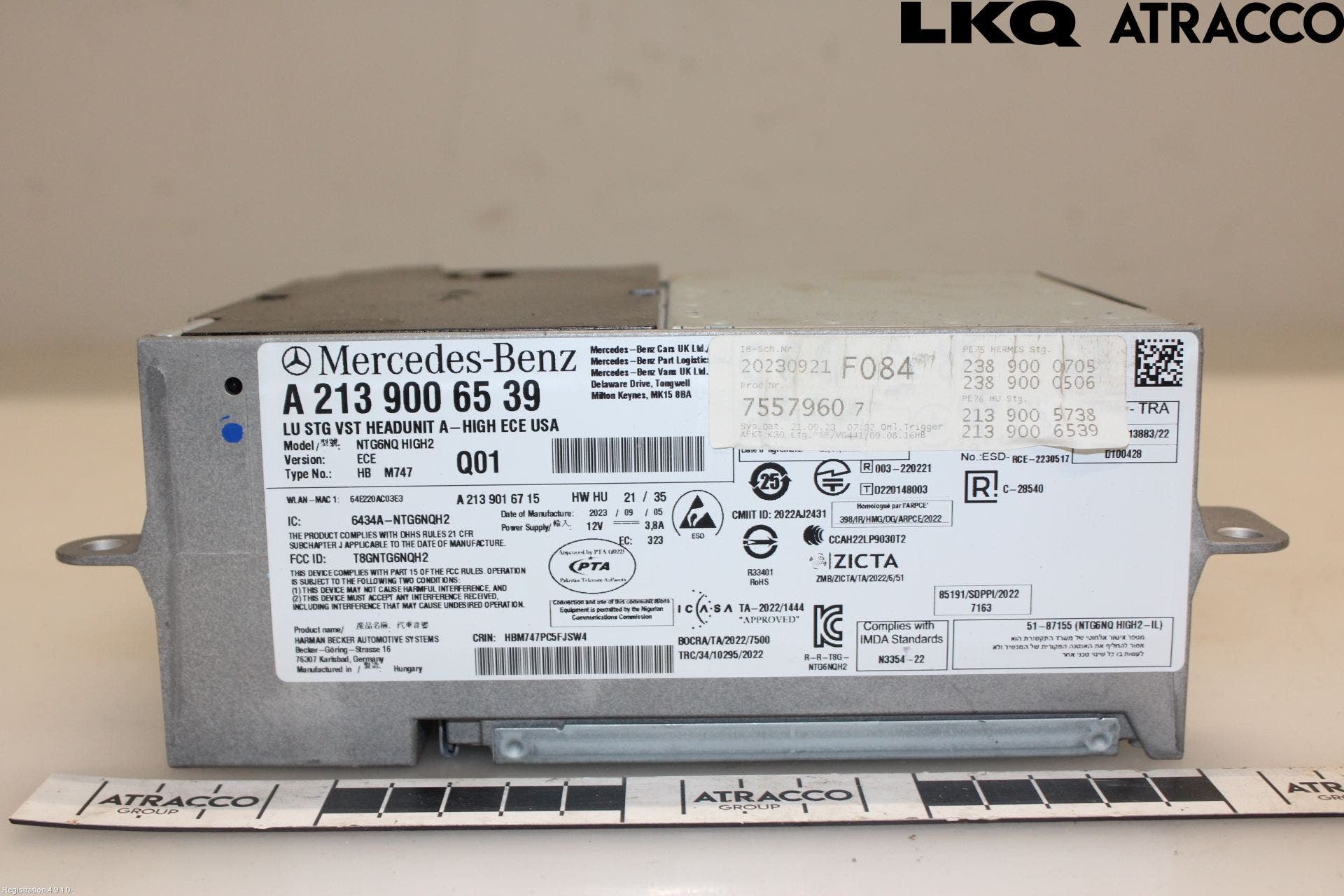 Mercedes-Benz MB E-KLASS (W213) 16-23 Cd Radio - Multimediapanel