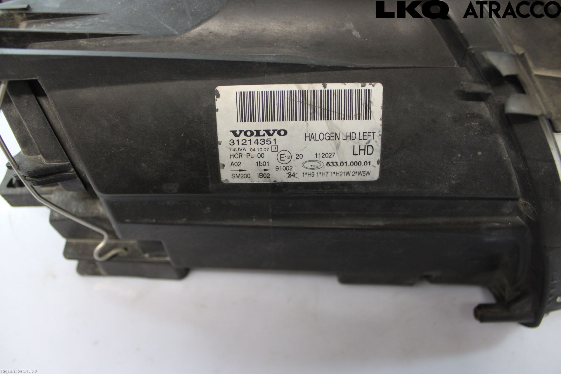 Volvo V70 08-13 Strålkastare Vänster
