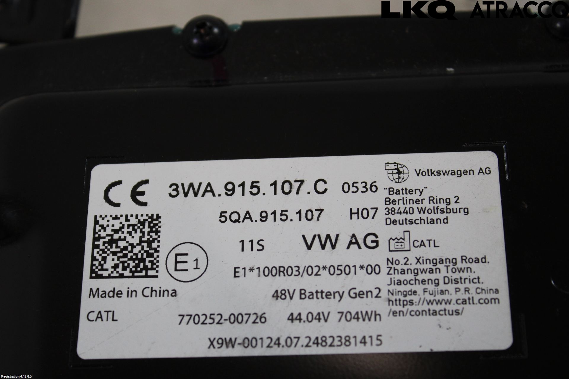 Volkswagen VW GOLF / E-GOLF VIII 20- Batteri Högspänning