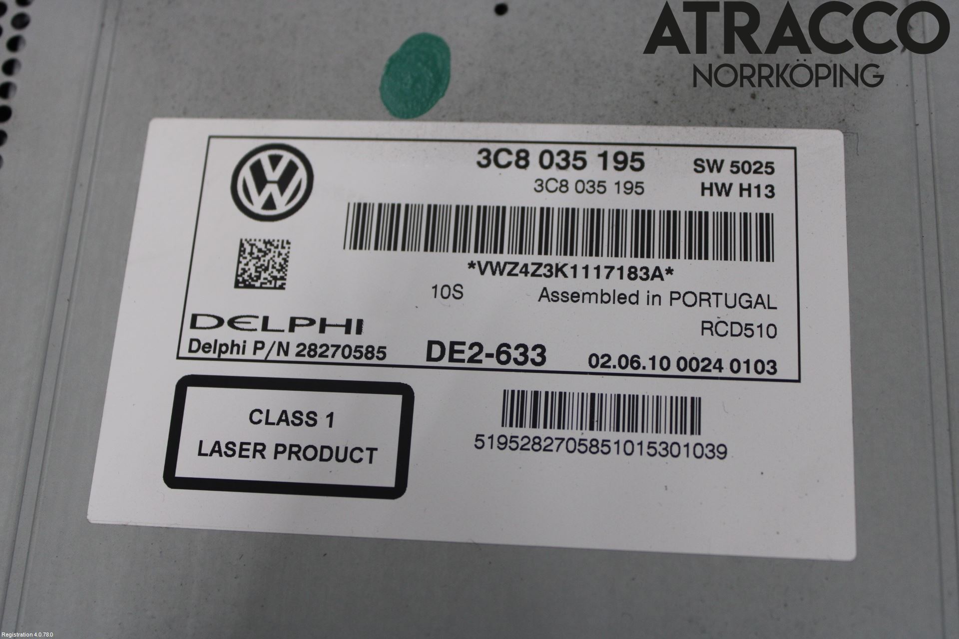 Volkswagen VW GOLF VI 09-13 Cd Radio - Multimediapanel