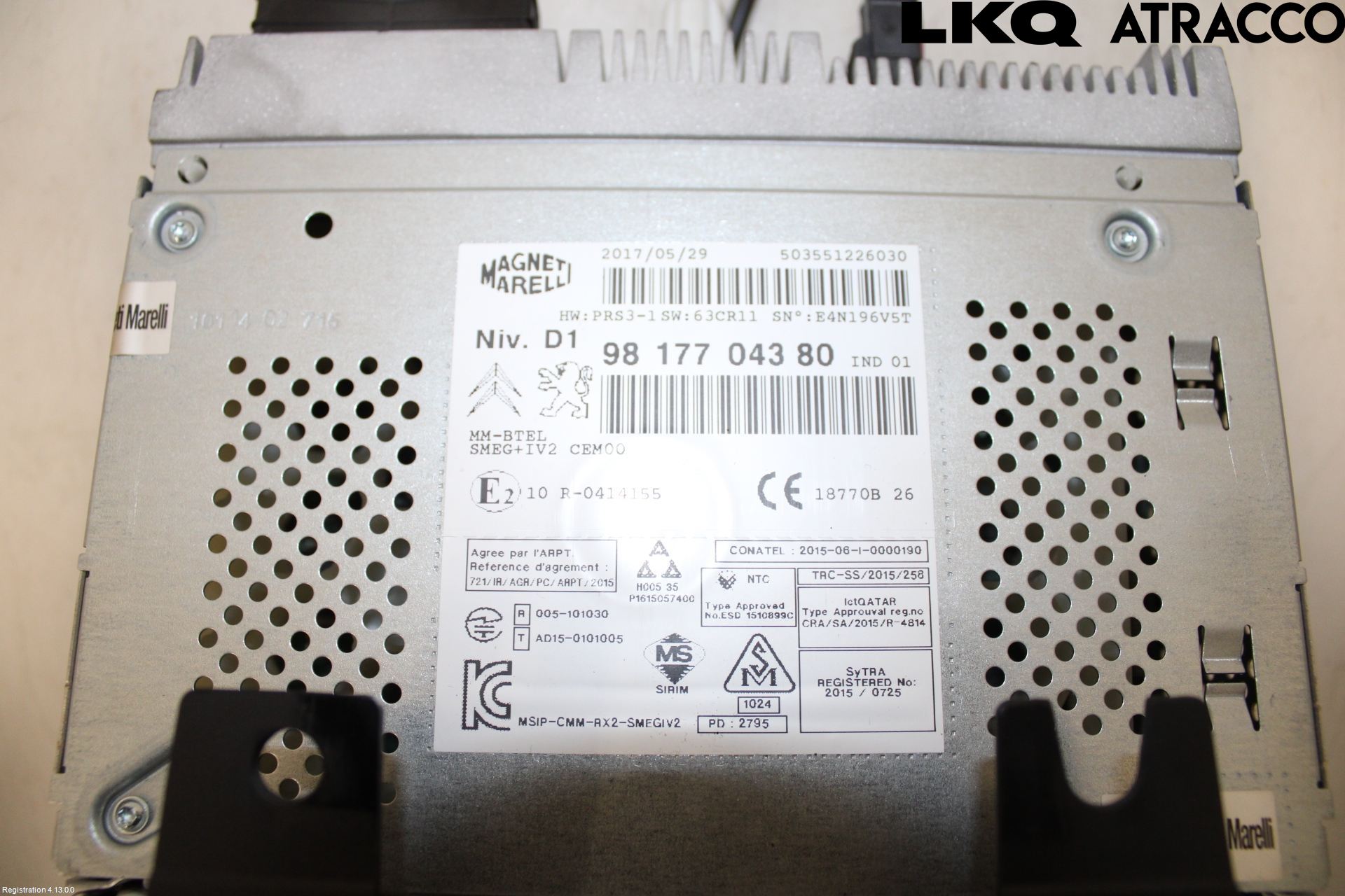 Peugeot PARTNER 16-18 Multifunktionsdisplay