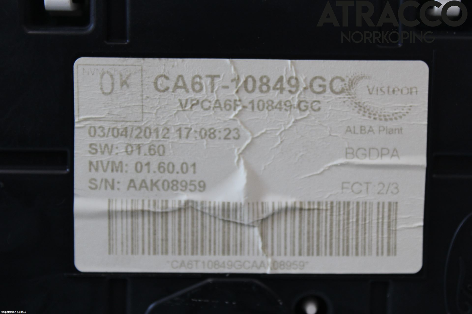 Ford FIESTA 09-12 Instrument Komb