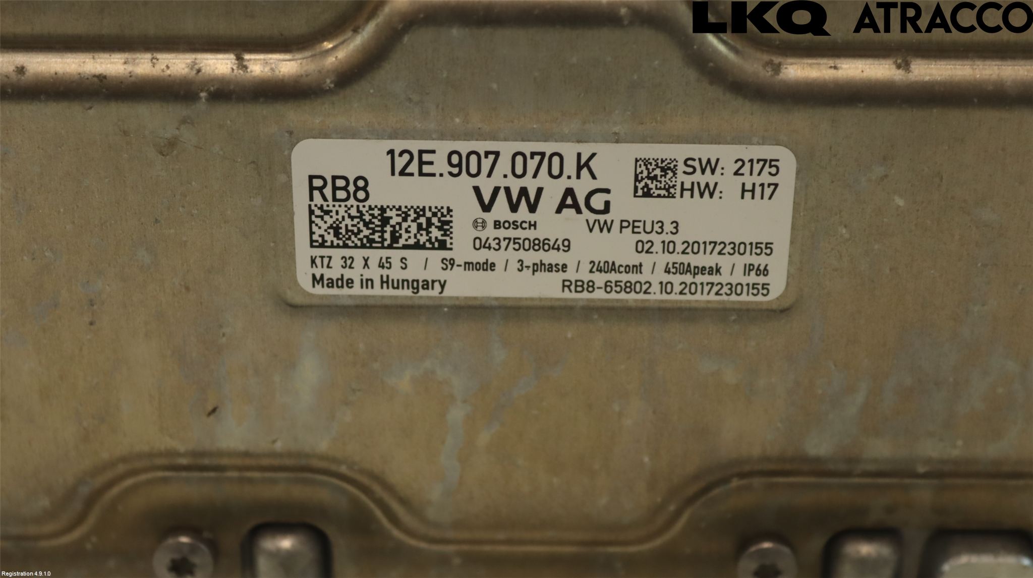 Volkswagen VW UP! / E-UP! Inverter Hybrid