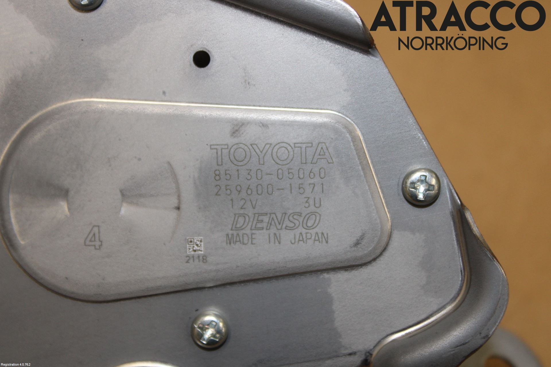 Toyota AVENSIS 16-18 Torkarmotor Baklucka