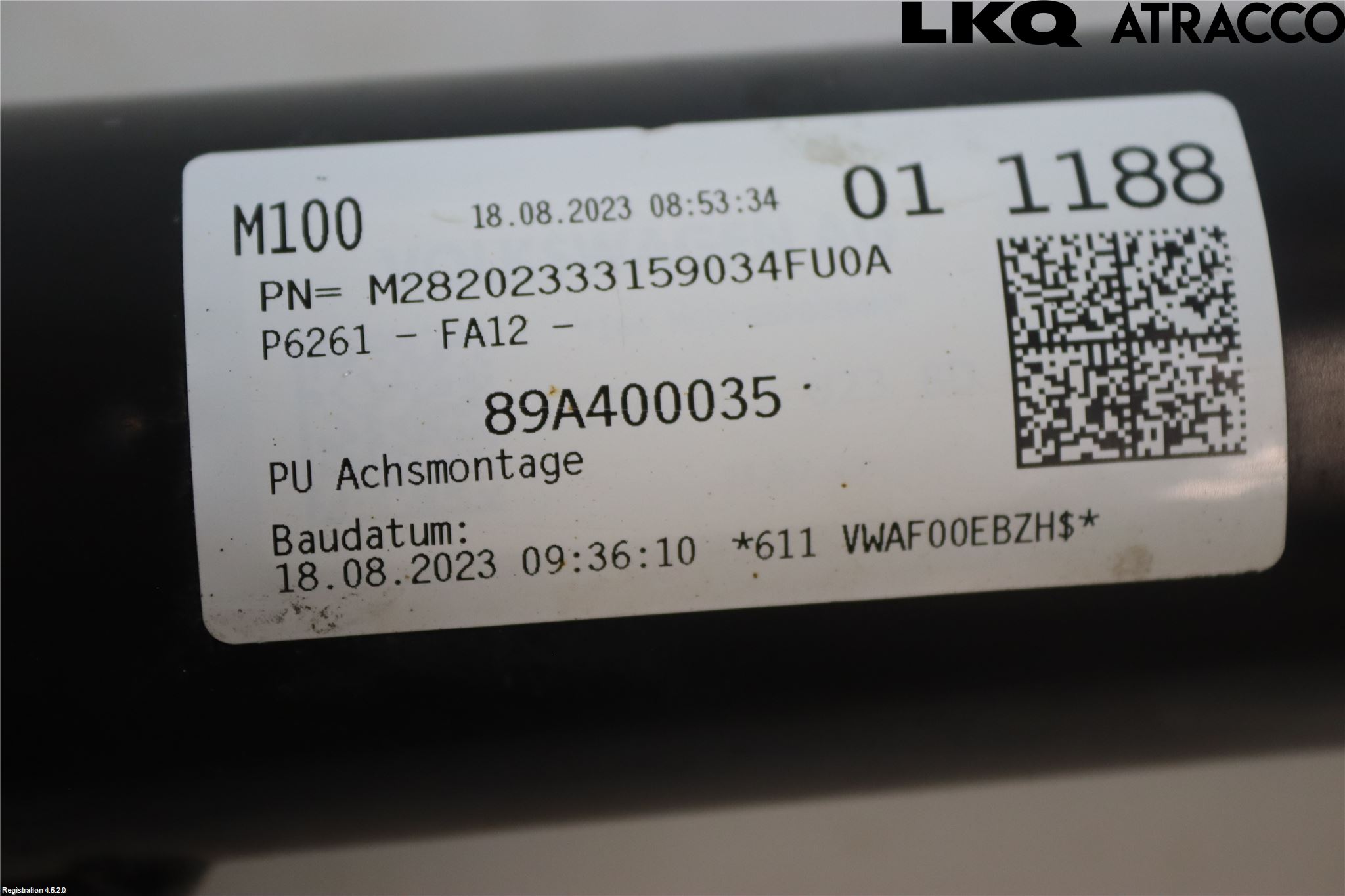 Audi Q4 E-TRON FZ 22- Fjäderben Fram Höger