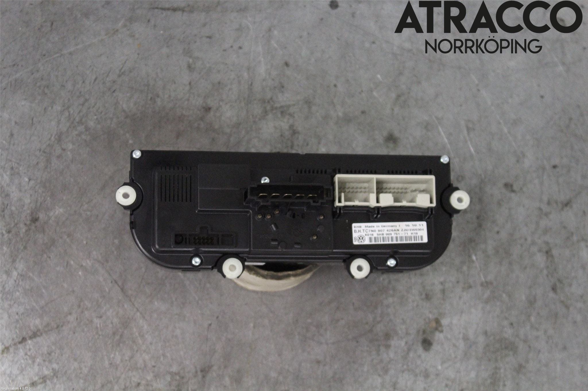 Volkswagen VW GOLF VI 09-13 Värmereglage