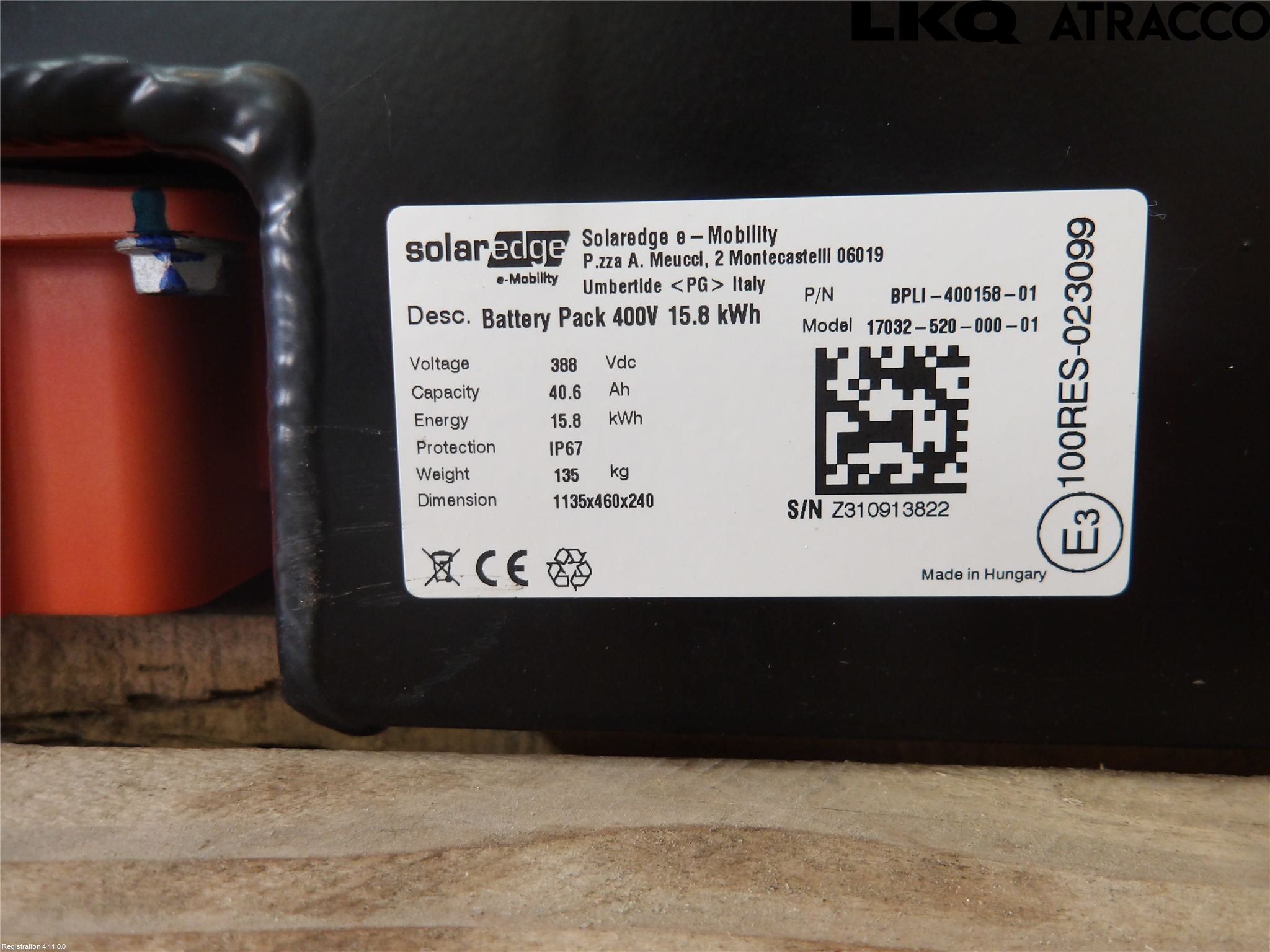 Bateria trakcyjna HV Fiat DUCATO 15,8 kWh 2022 · 6000634356