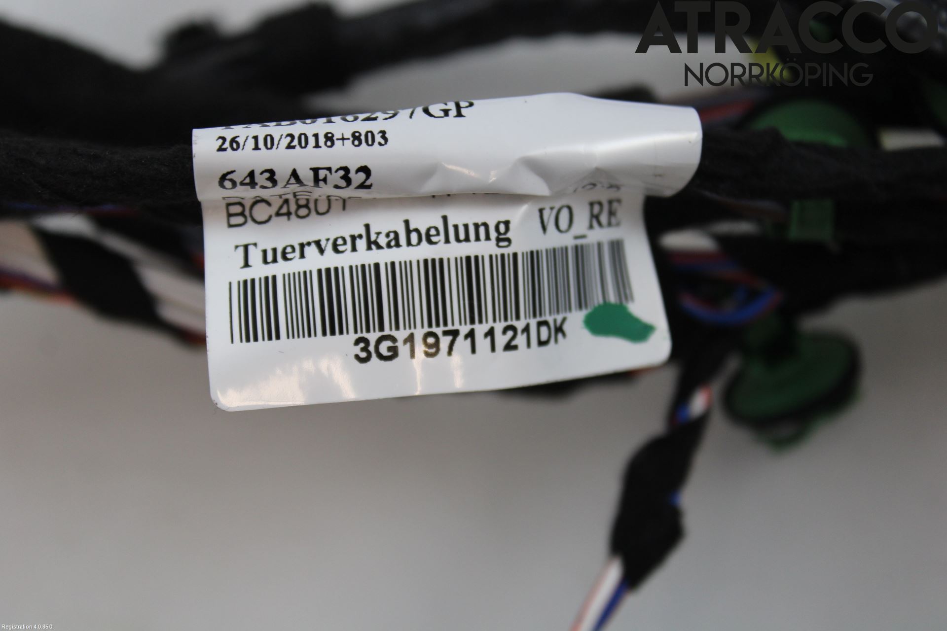 Volkswagen VW PASSAT 15-19 Kabelhärva