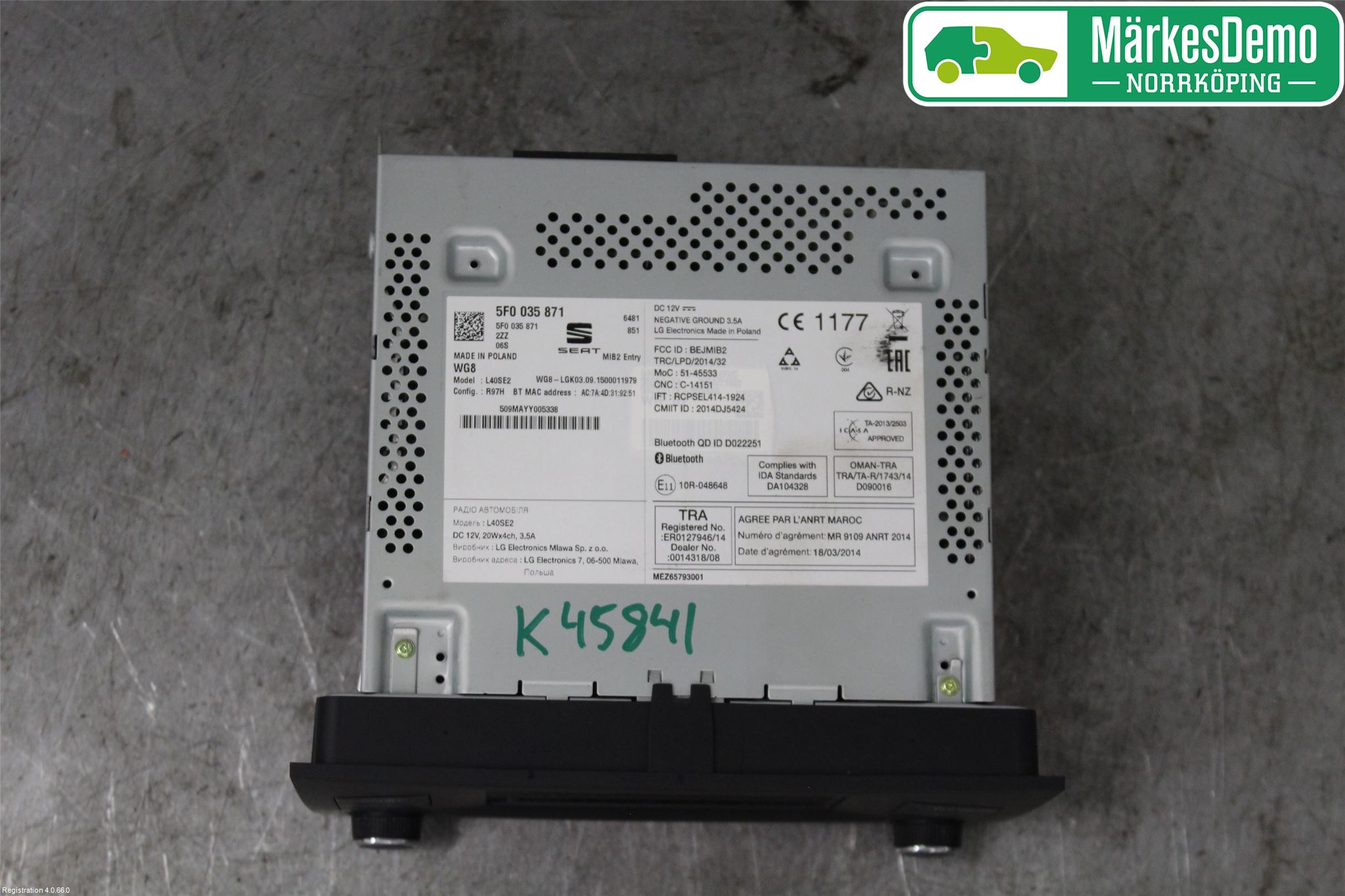 Seat IBIZA IV 08-16 Cd Radio - Multimediapanel