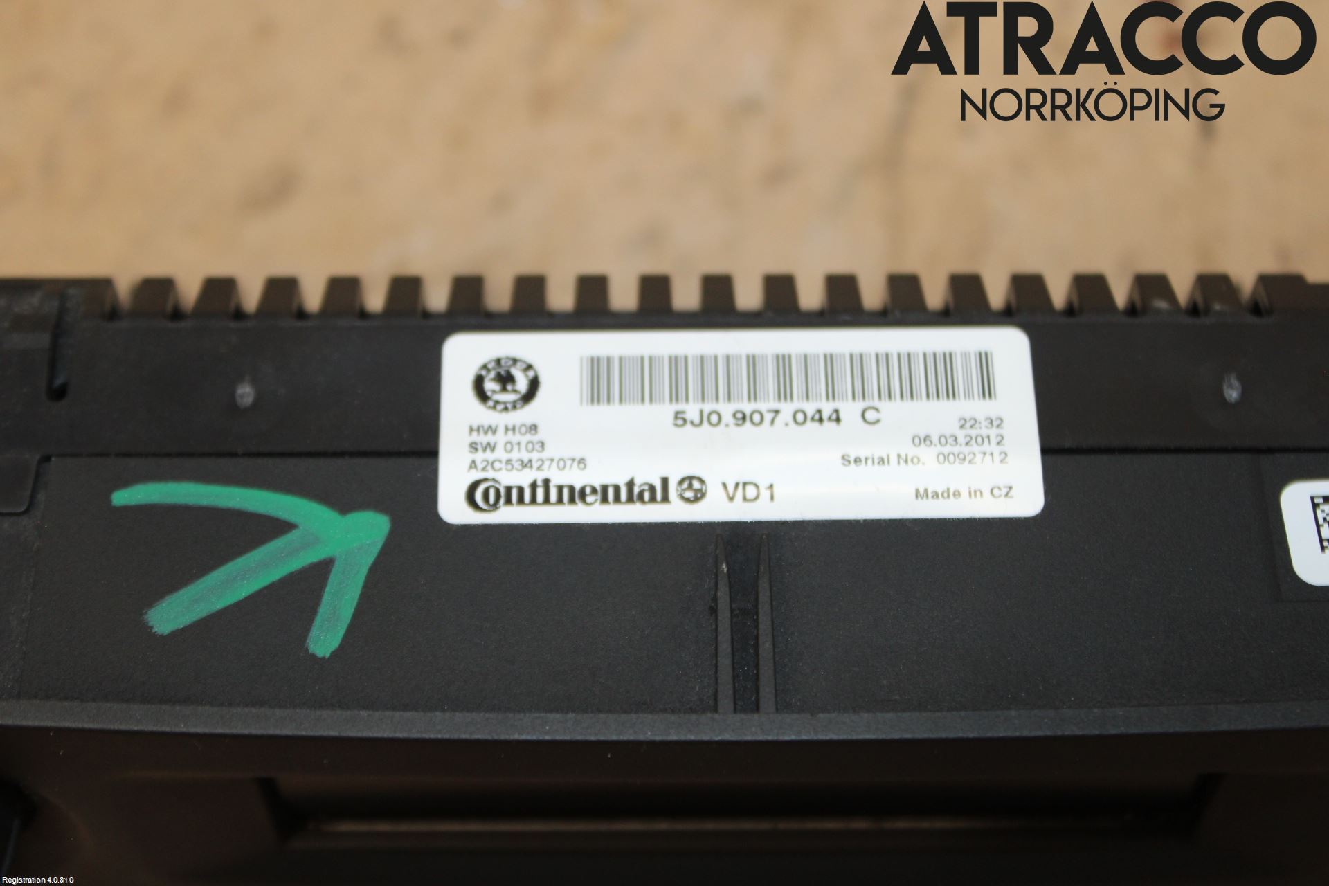 Skoda FABIA 07-14 Värmereglage