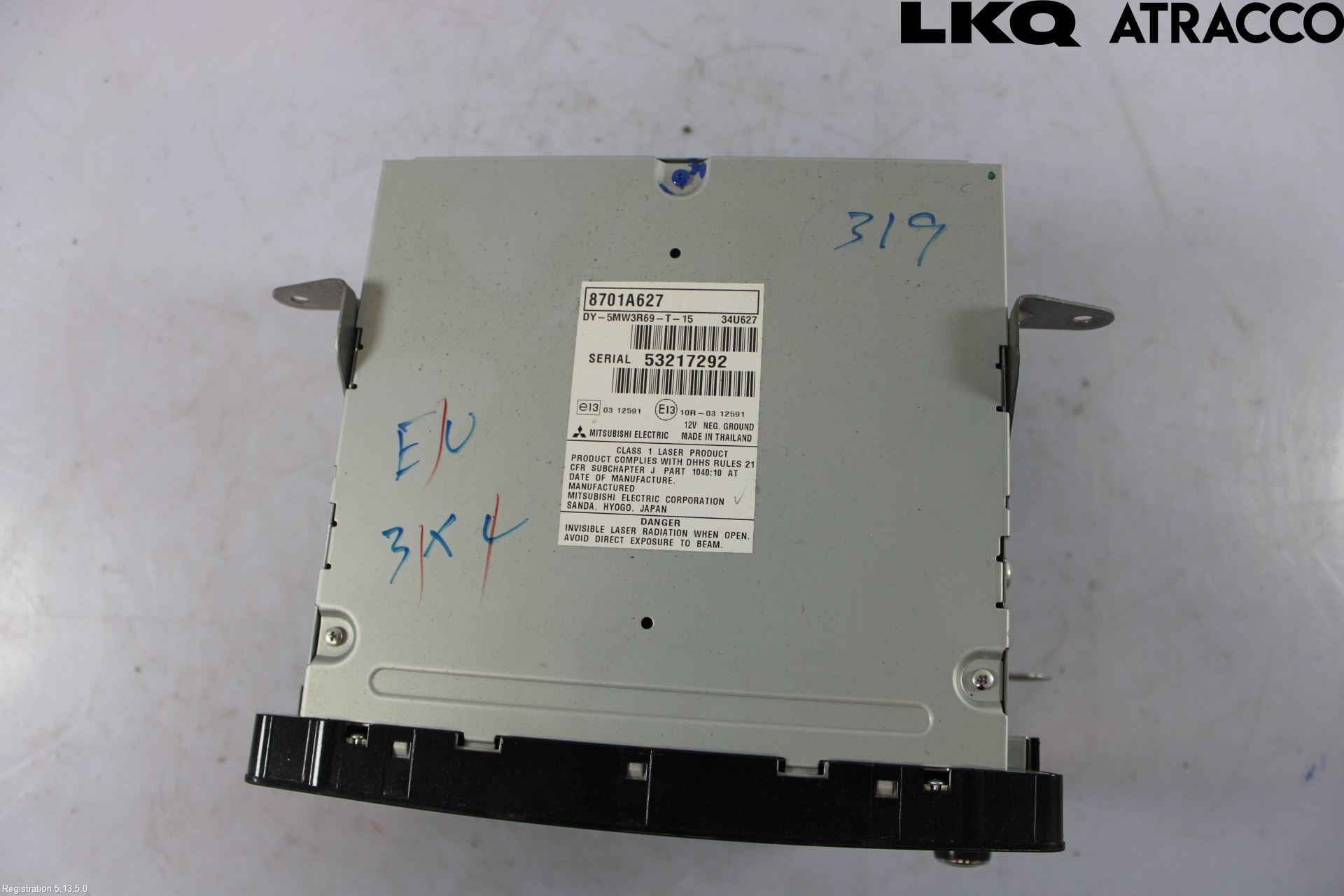 Mitsubishi ASX 10-22 Cd Radio - Multimediapanel