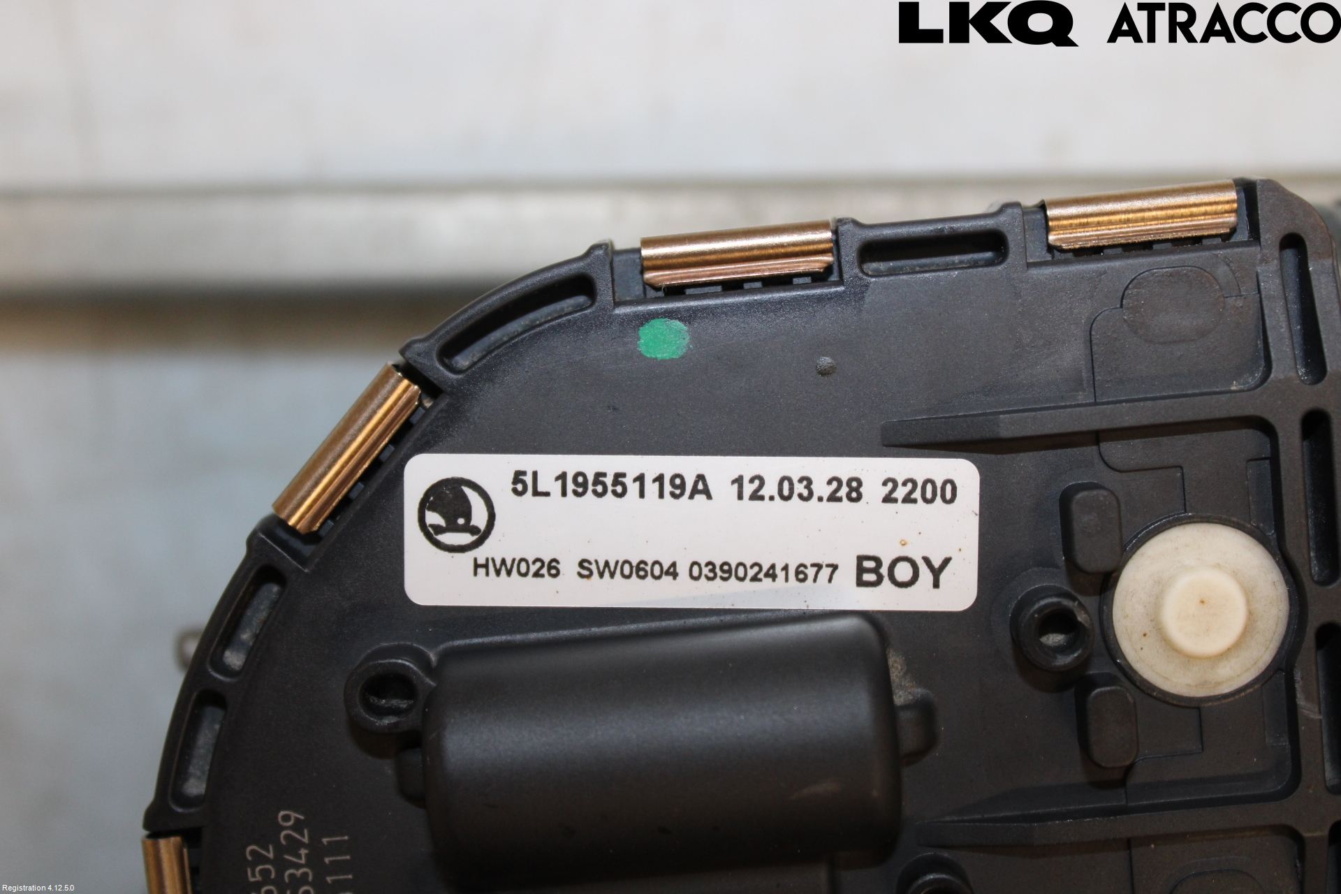 Skoda YETI Torkarmekanism Vindruta