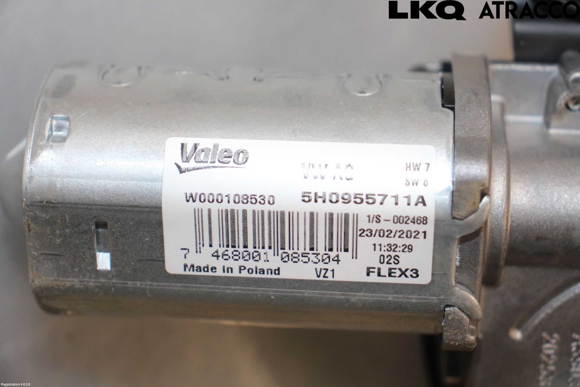 Volkswagen VW ID.4 21- Torkarmotor Baklucka