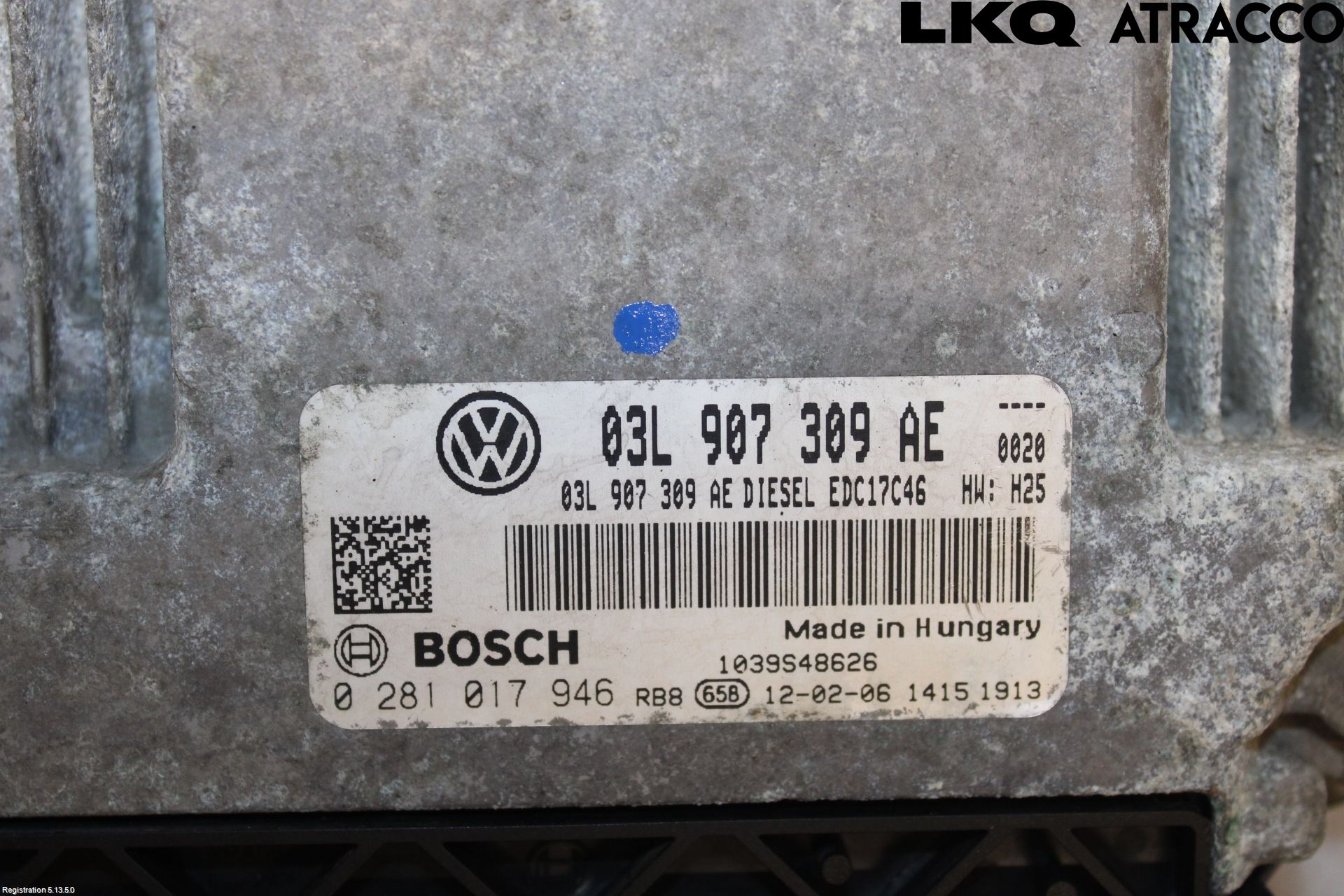 Volkswagen VW PASSAT 11-14 Styrenhet Inspump Diesel