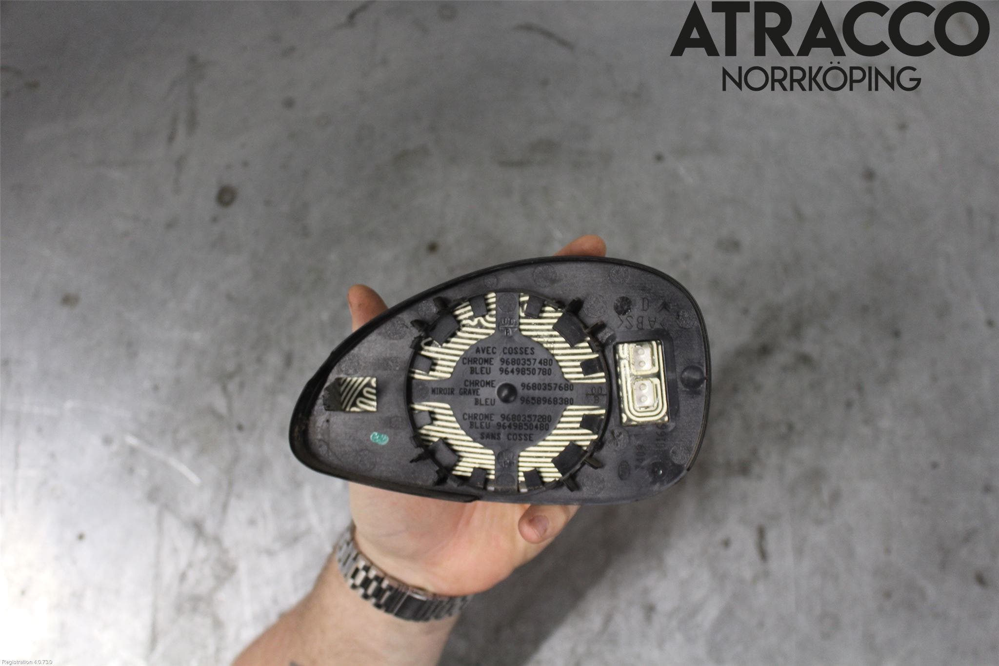 Citroen C4 I 05-10 Spegelglas Hö