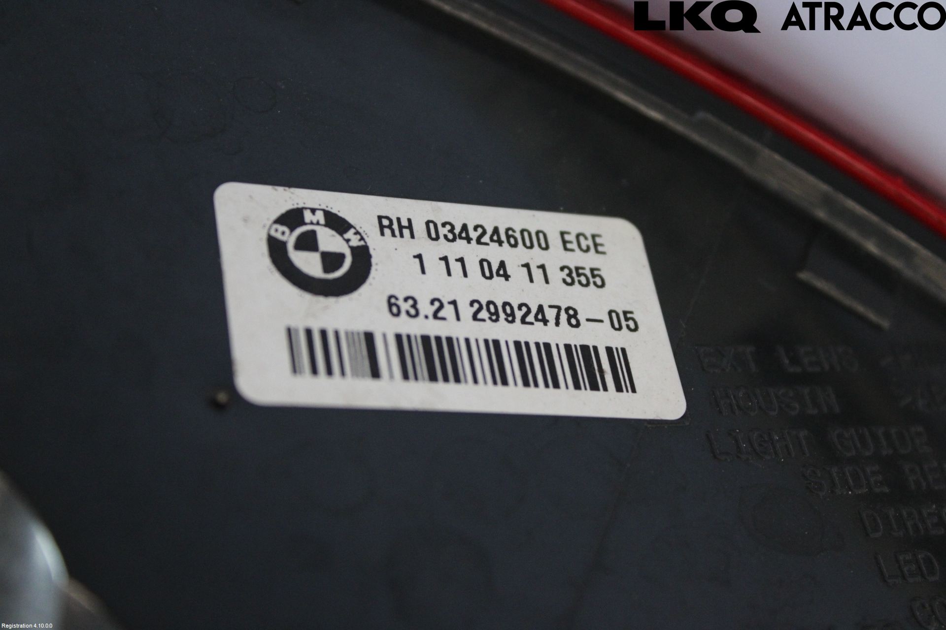 BMW X1 E84 10-15 Bakljus Höger