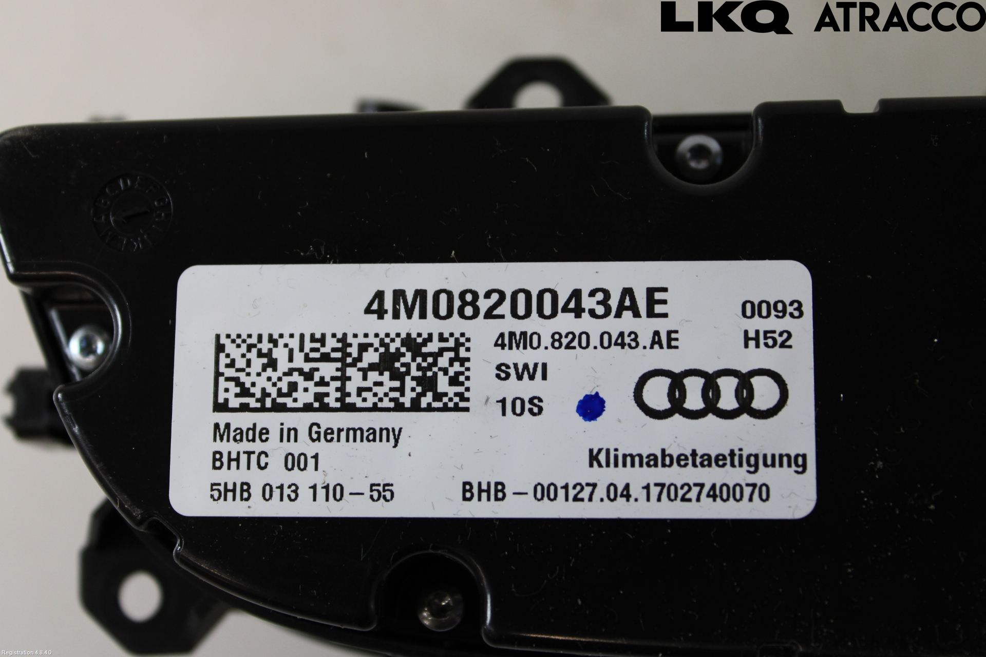 Audi Q7/SQ7 Värmereglage