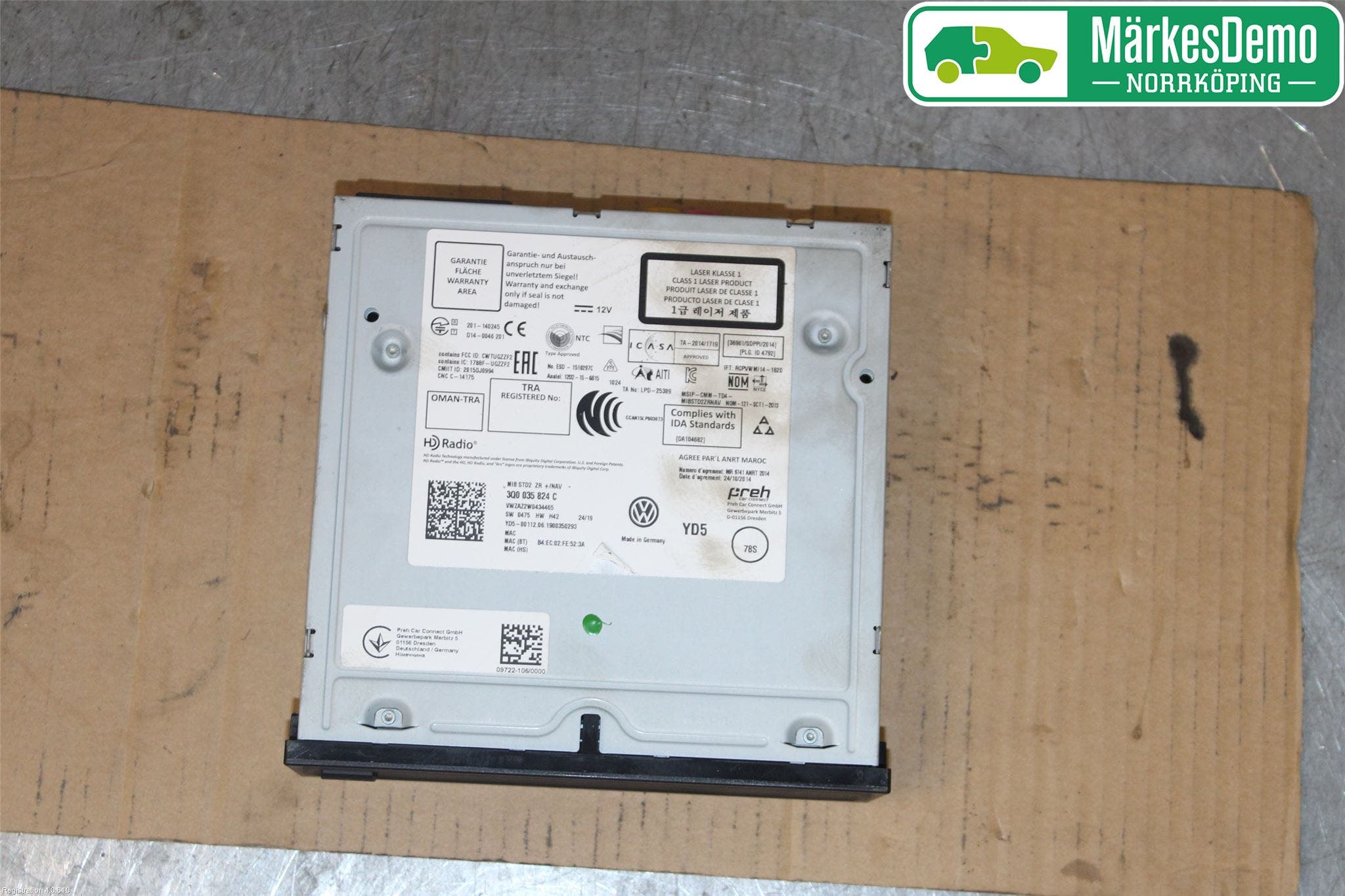 Volkswagen VW PASSAT 15-19 Cd Radio - Multimediapanel