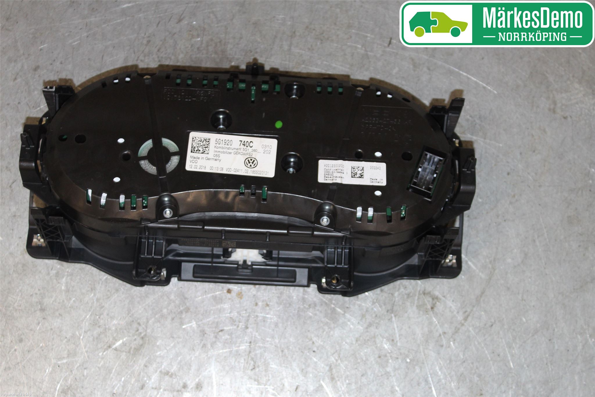 Volkswagen VW GOLF / E-GOLF VII 13-20 Instrument Komb