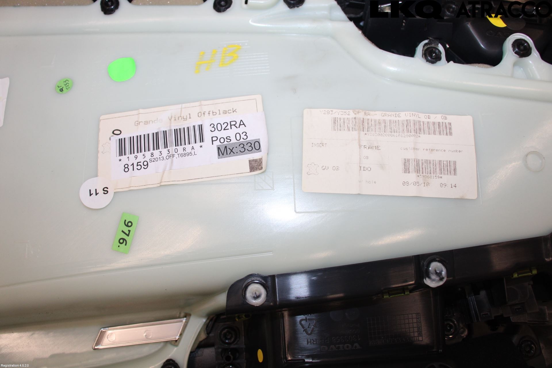 Volvo S60 11-13 Dörrklädsel Hö