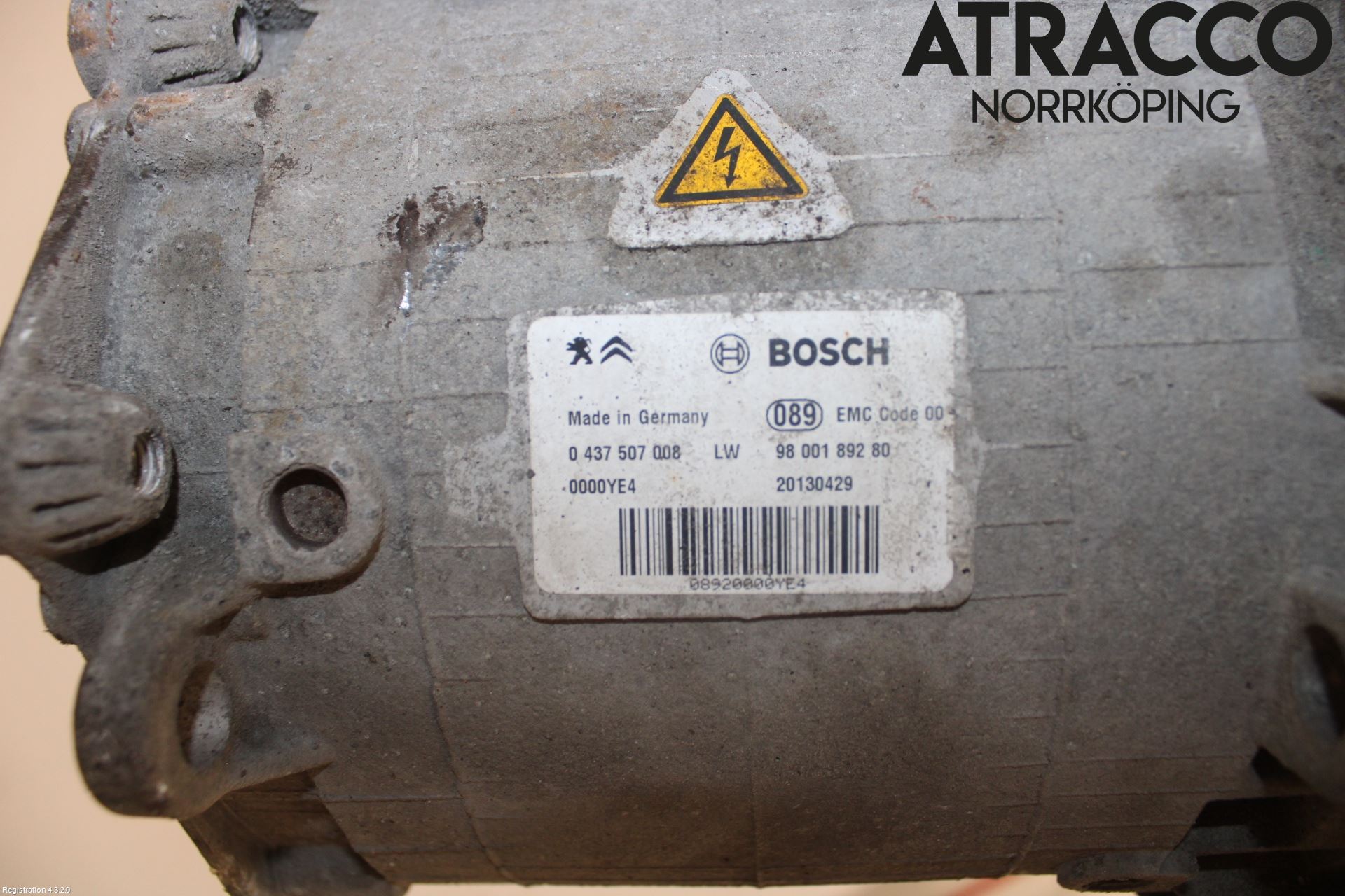 Citroen DS5 Motor Elektrisk Bak