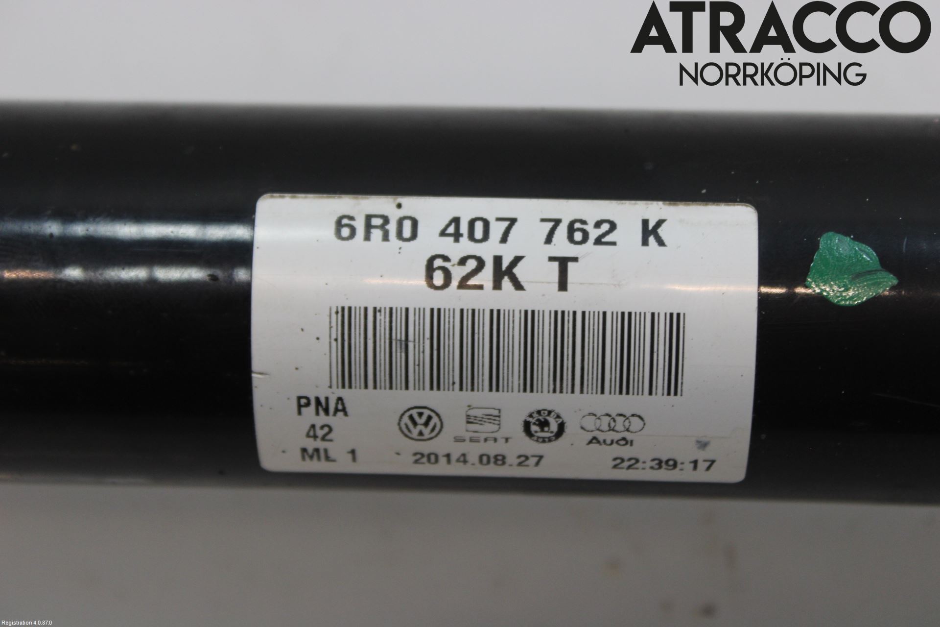 Volkswagen VW POLO 10-17 Drivaxel Fram Höger