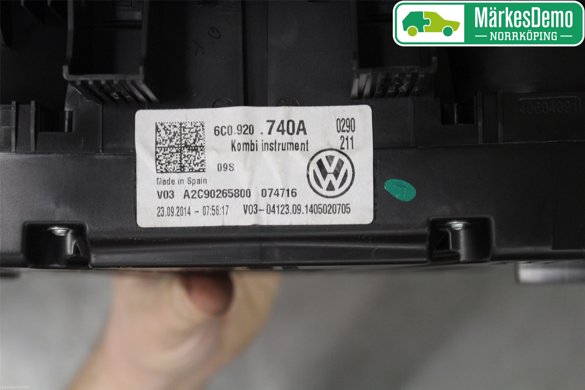 Volkswagen VW POLO 10-17 Instrument Komb