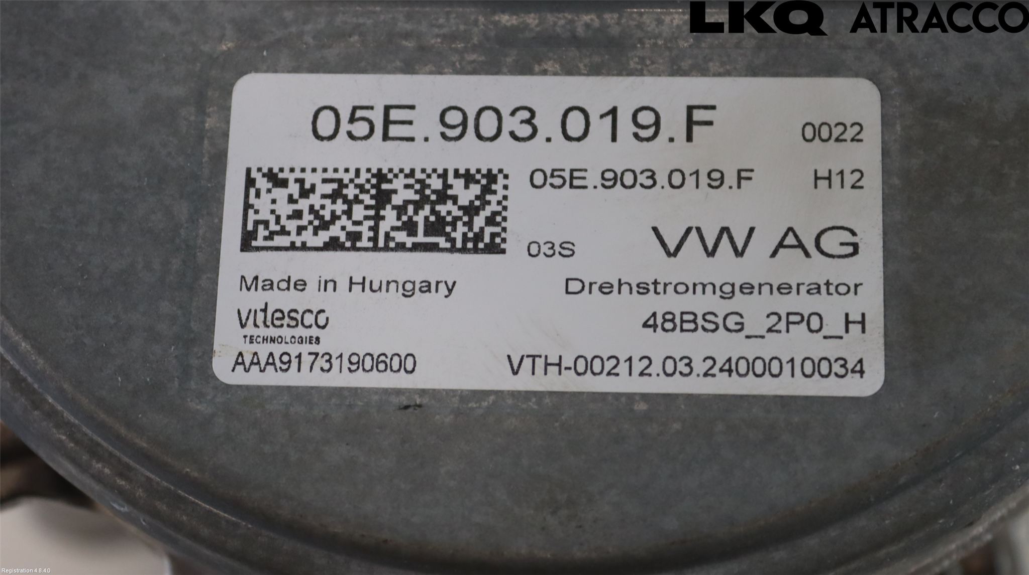 Volkswagen VW TIGUAN 24- Generator
