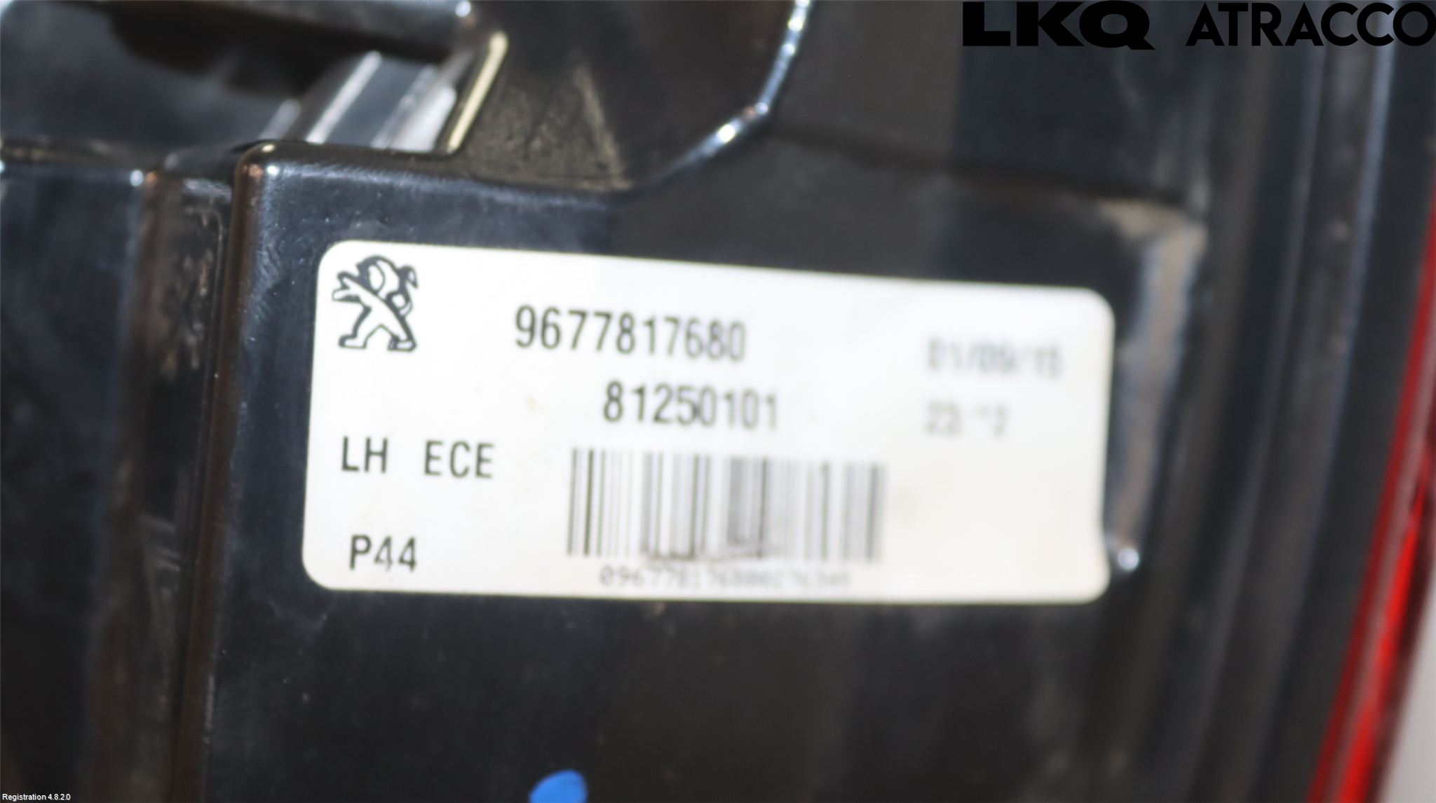 Peugeot 308 14-21 Bakljus Vänster