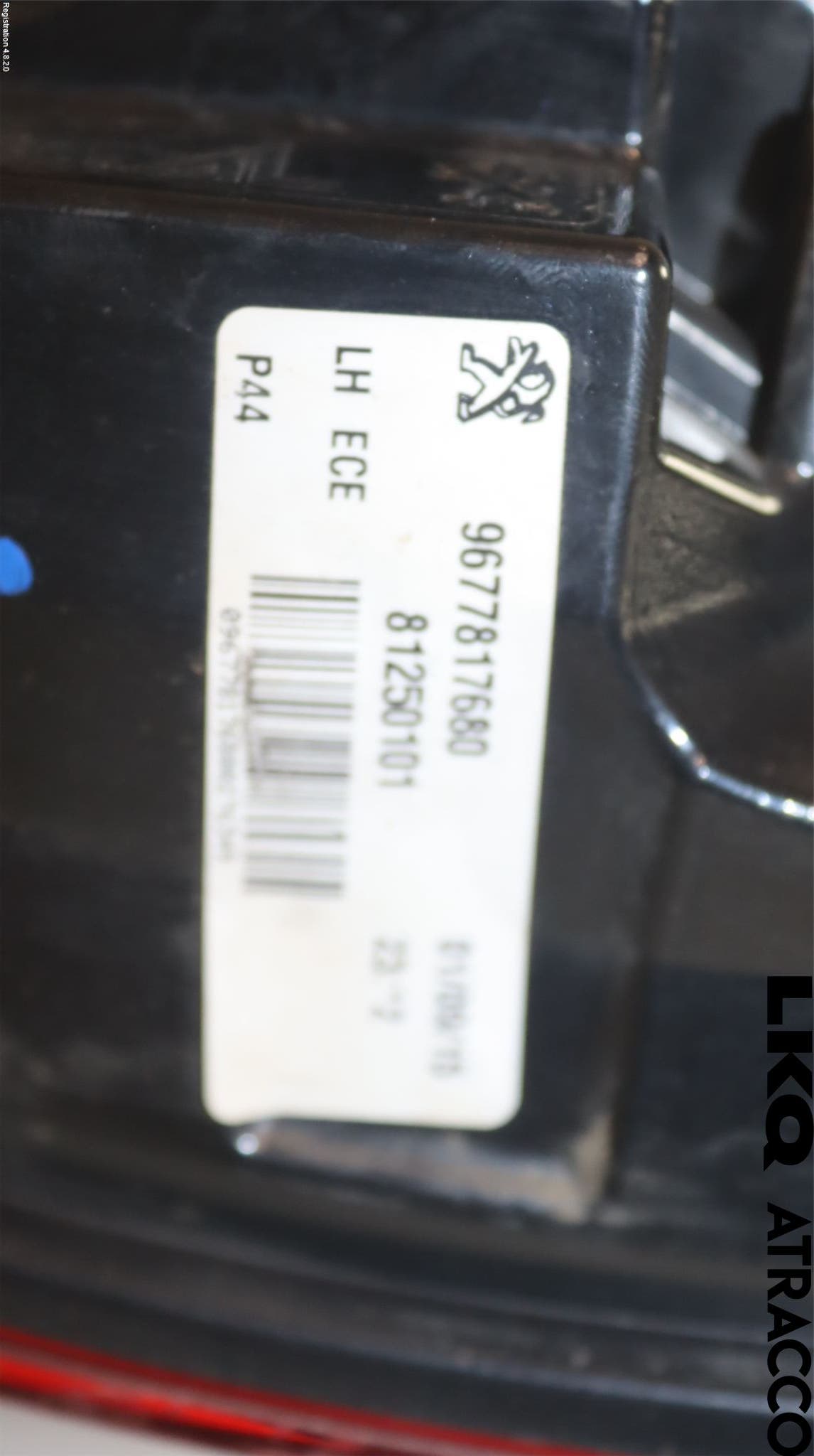 Peugeot 308 14-21 Bakljus Vänster