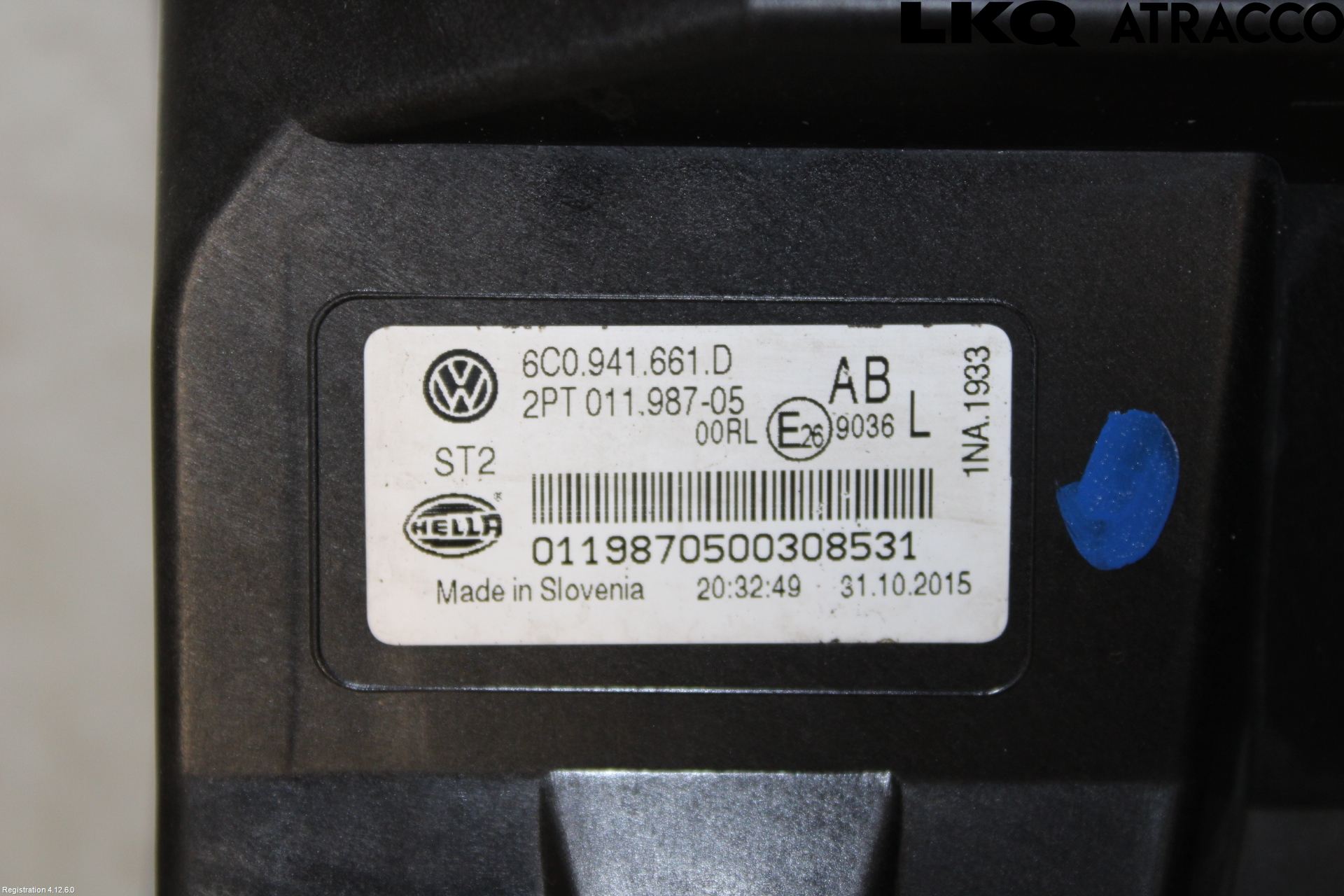 Volkswagen VW POLO 10-17 Dimljus-Varselljus Fram