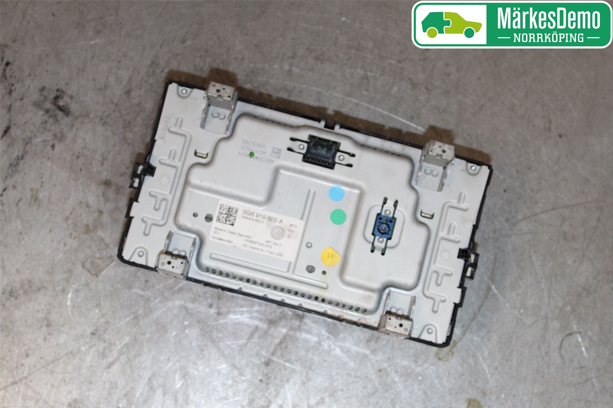 Volkswagen VW GOLF / E-GOLF VII 13-20 Multifunktionsdisplay