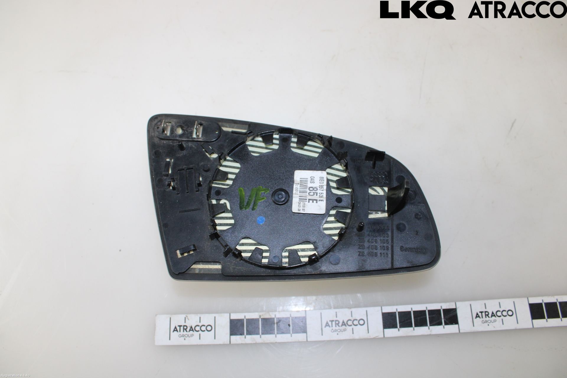 Audi A4/S4 05-07 Spegelglas Vä