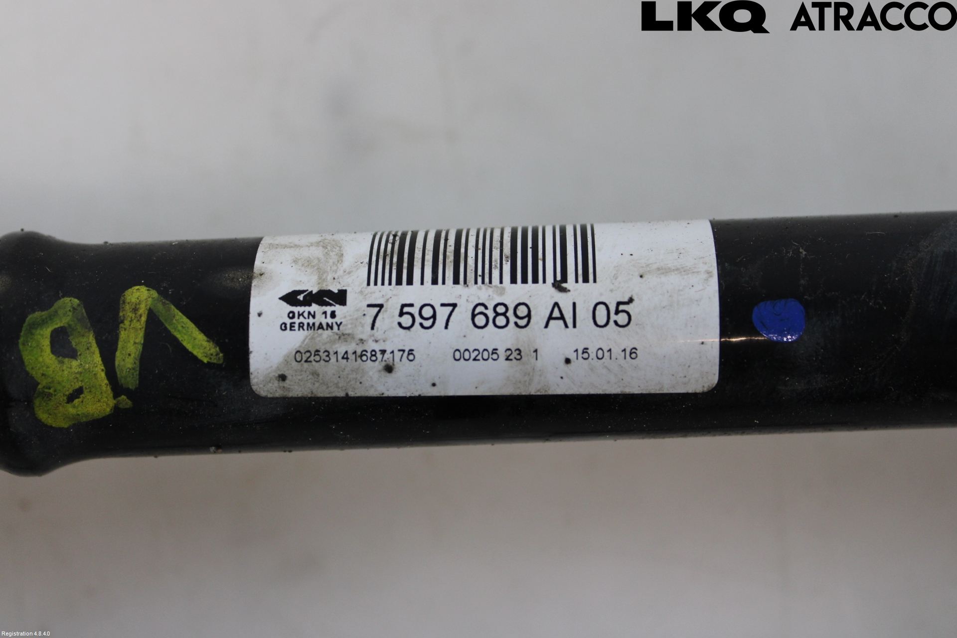 BMW 4 F36 Gran Coupé 14-20 Drivaxel Bak Vänster