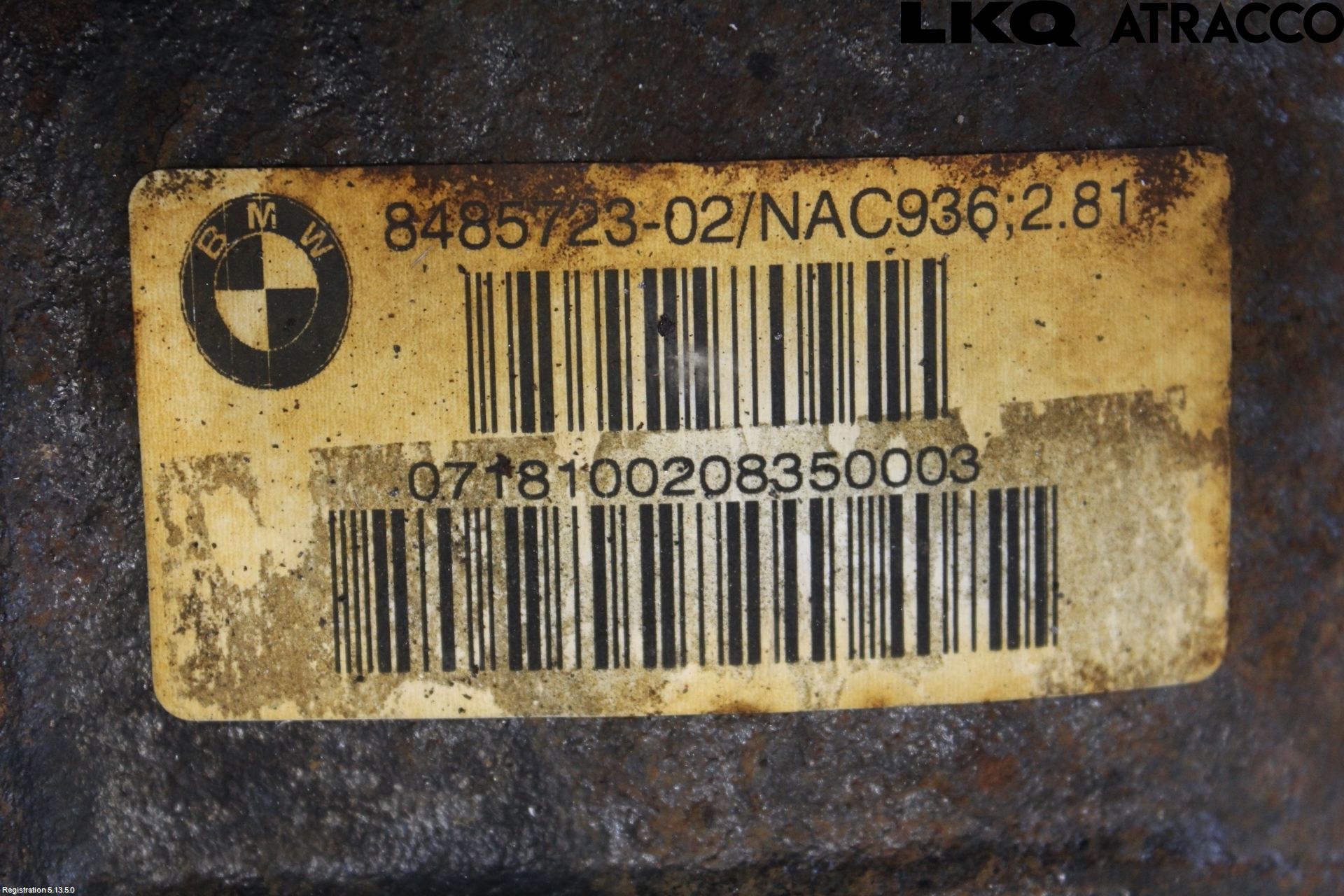 BMW 3 F30/F31/F80 12-19 Bakväxel-Diff