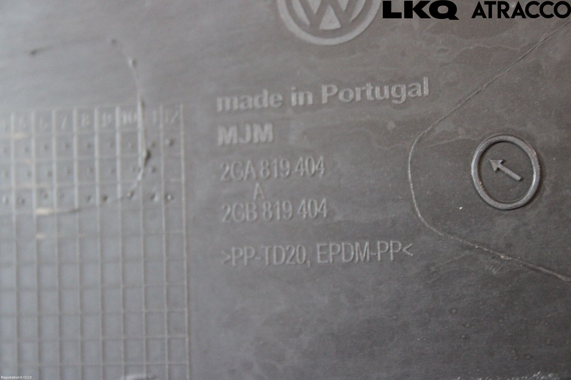 Volkswagen VW T-ROC 18- Torpedplåt-Torpedplast