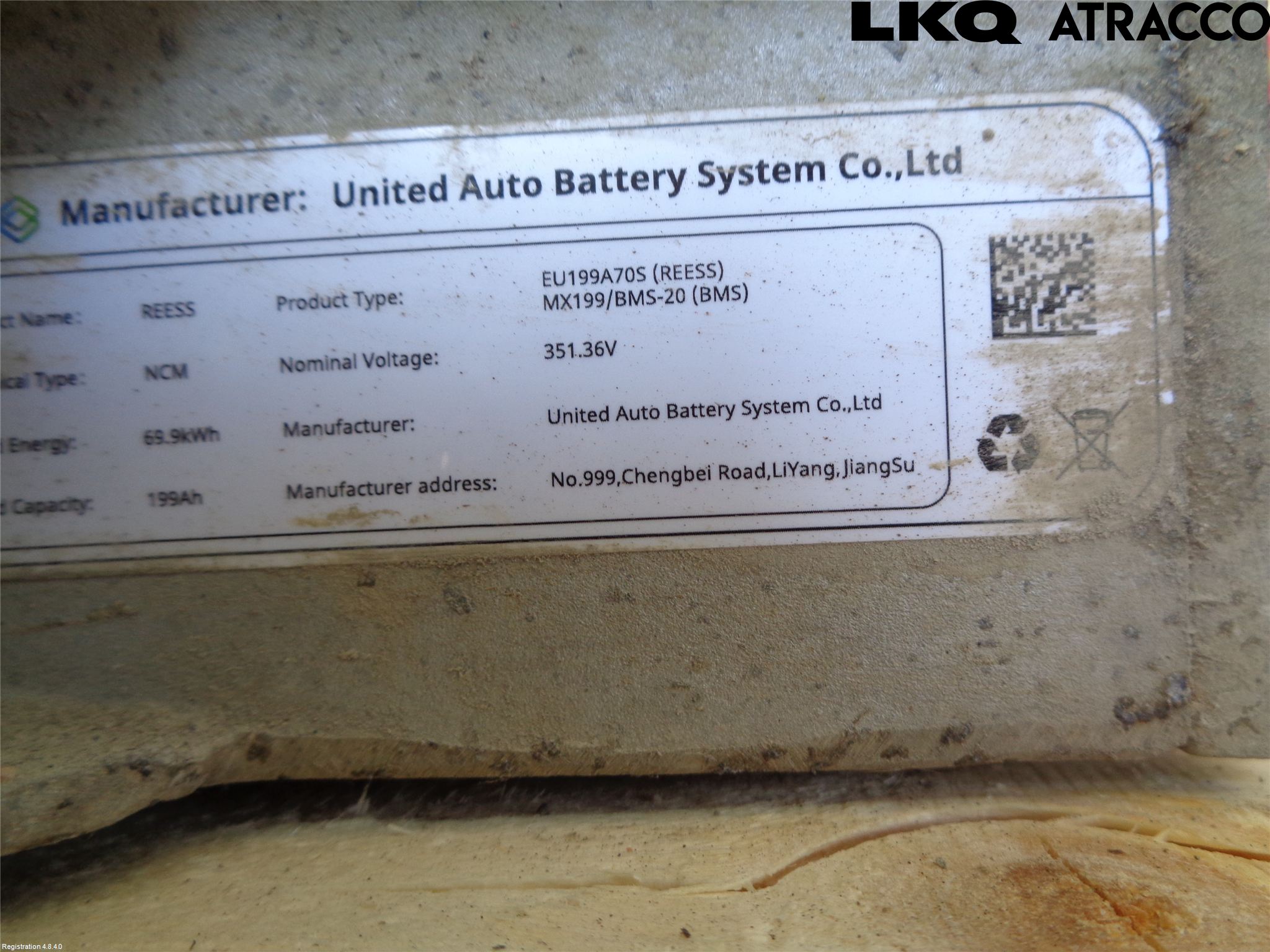 MG ZS EV 20- Batteri Högspänning