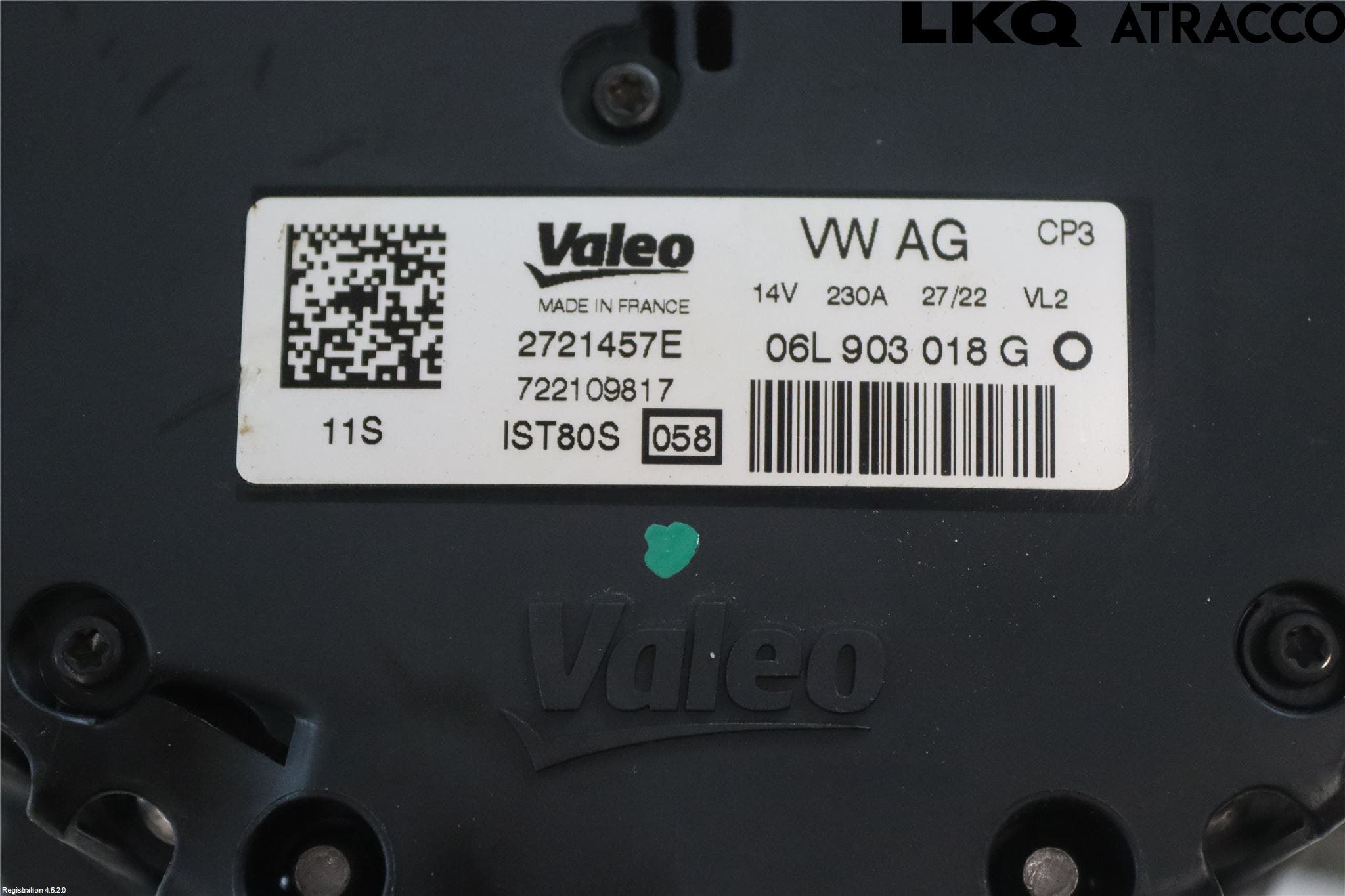 Audi A4/S4 B9 20- Generator