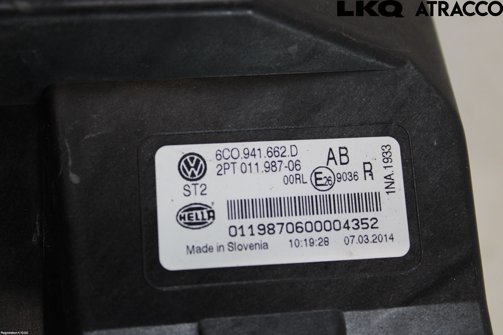 Volkswagen VW POLO 10-17 Dimljus-Varselljus Fram